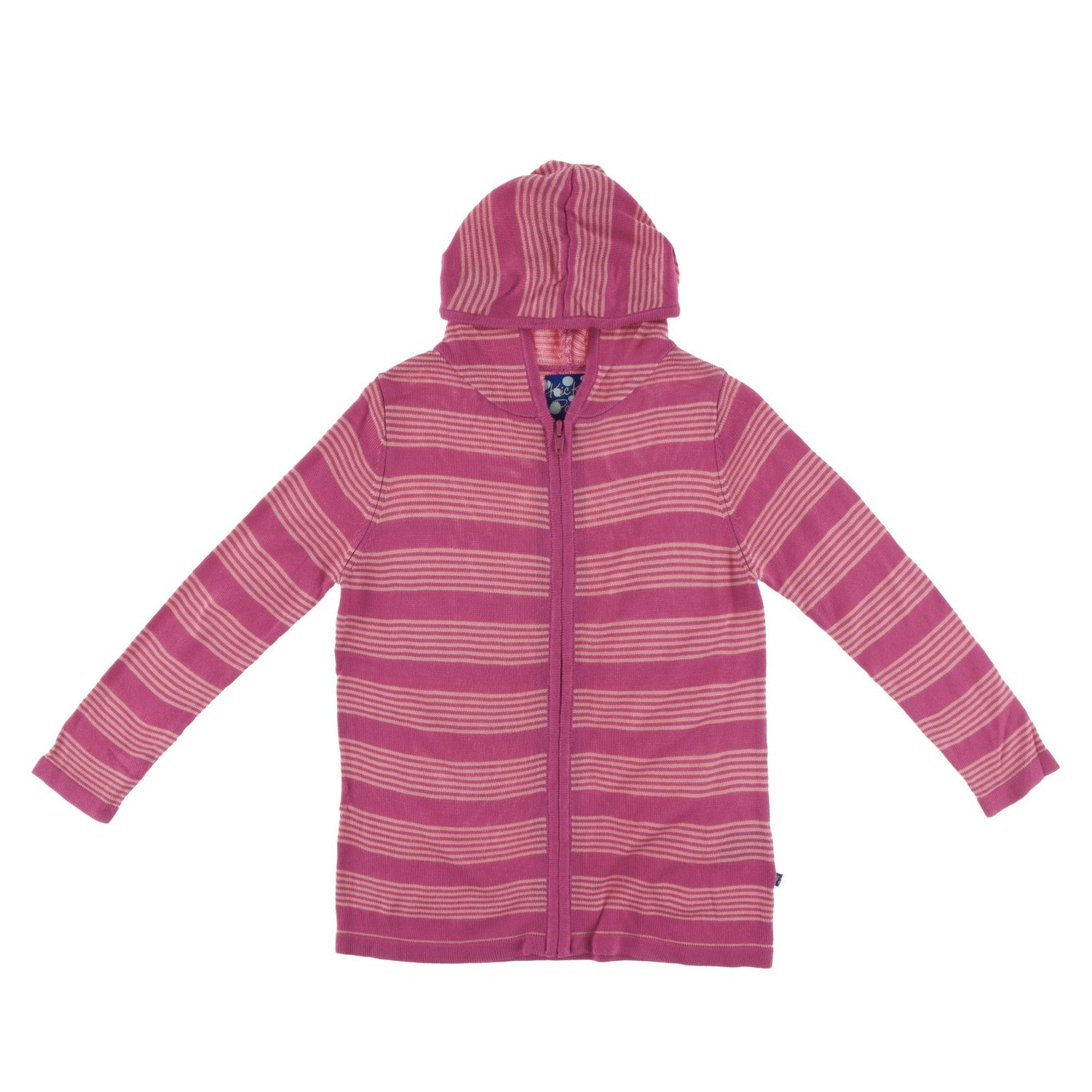 Print Knit Hoodie in Calypso Agriculture Stripe (383928)