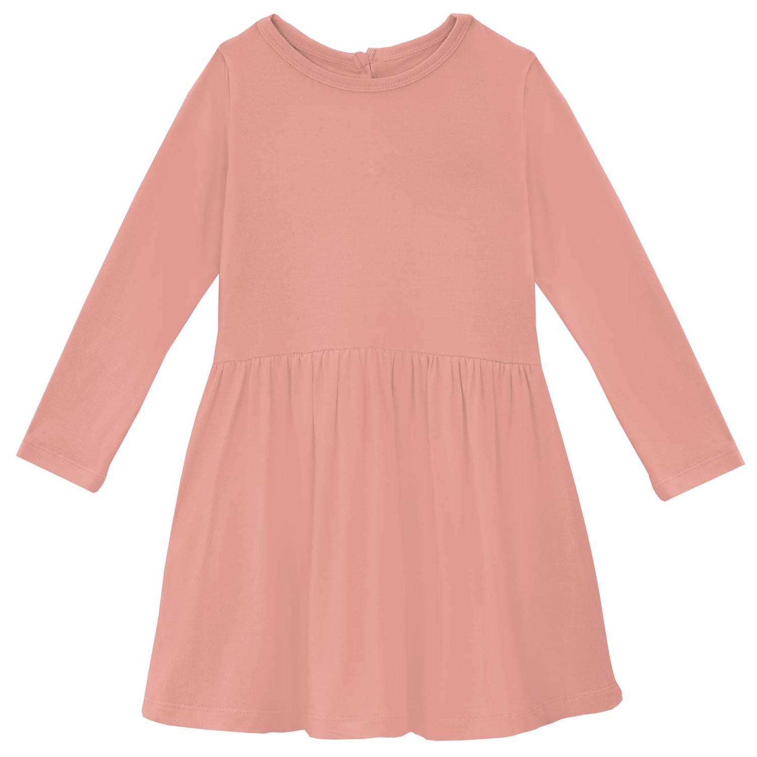 Long Sleeve Twirl Dress with Pockets in Blush (305557)