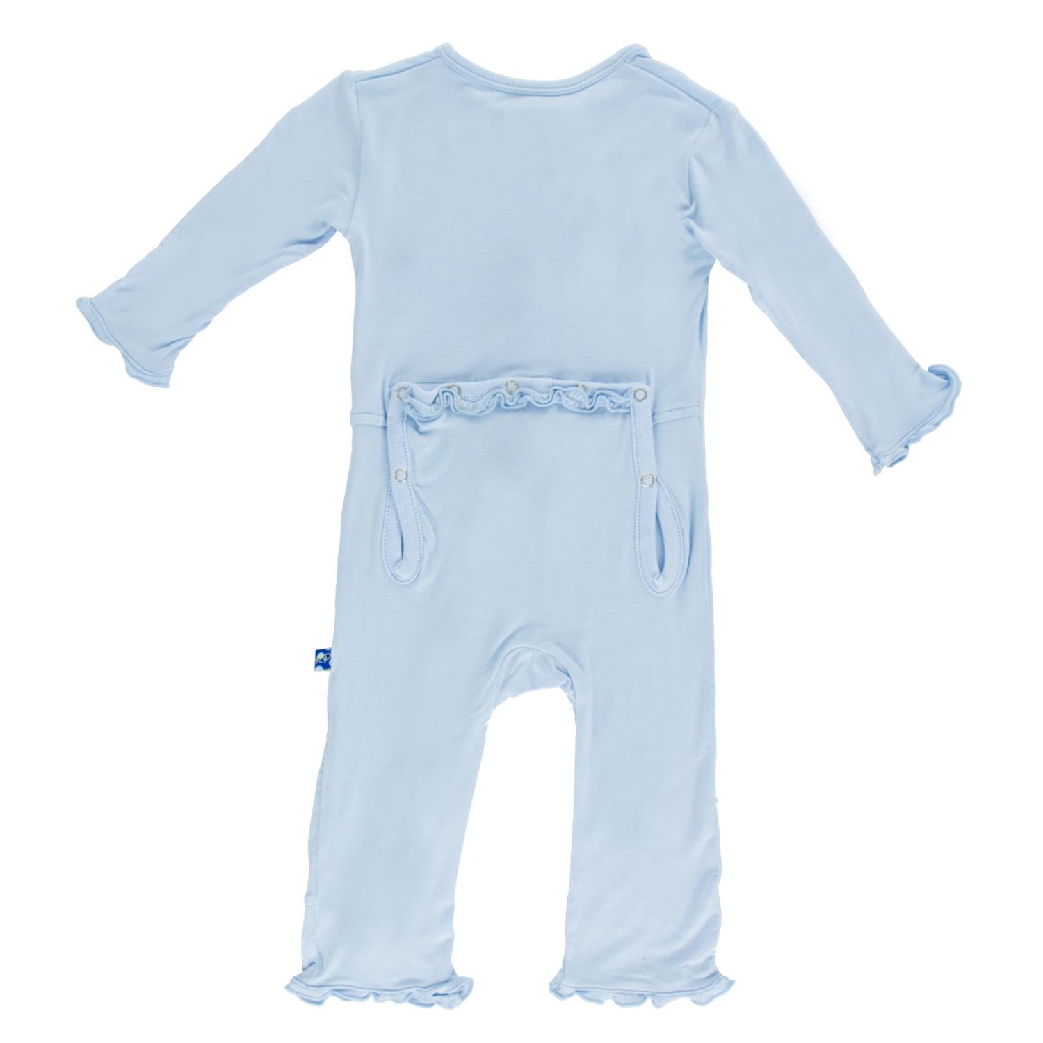 Muffin Ruffle Coverall with Zipper in Pond (190880)