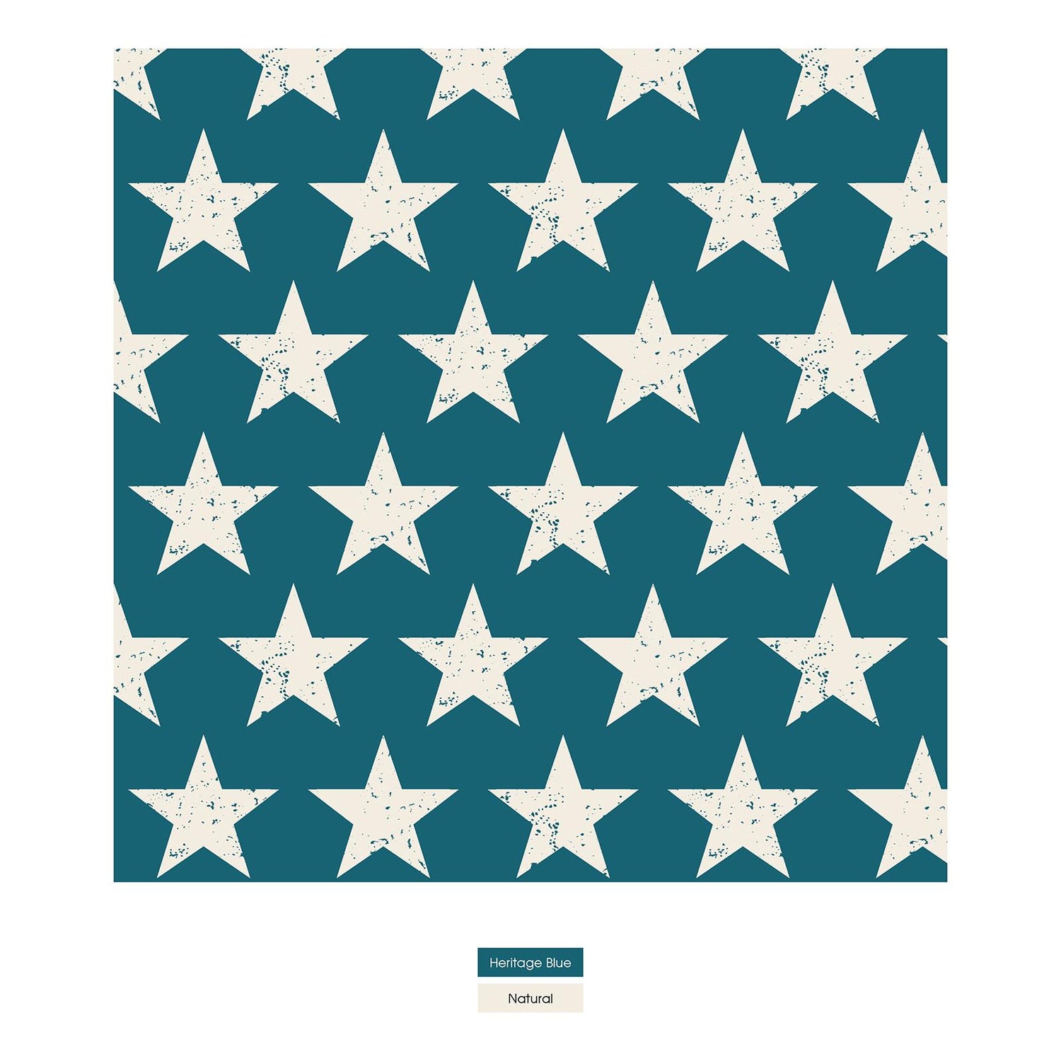 Print Short Sleeve Pajama Set in Vintage Stars (288628)