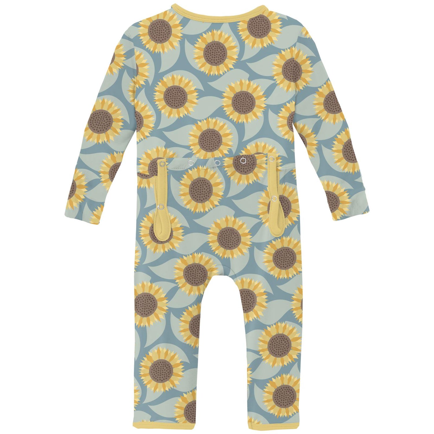 Print Coverall with 2 Way Zipper in Stormy Sea Sunflower (335401)