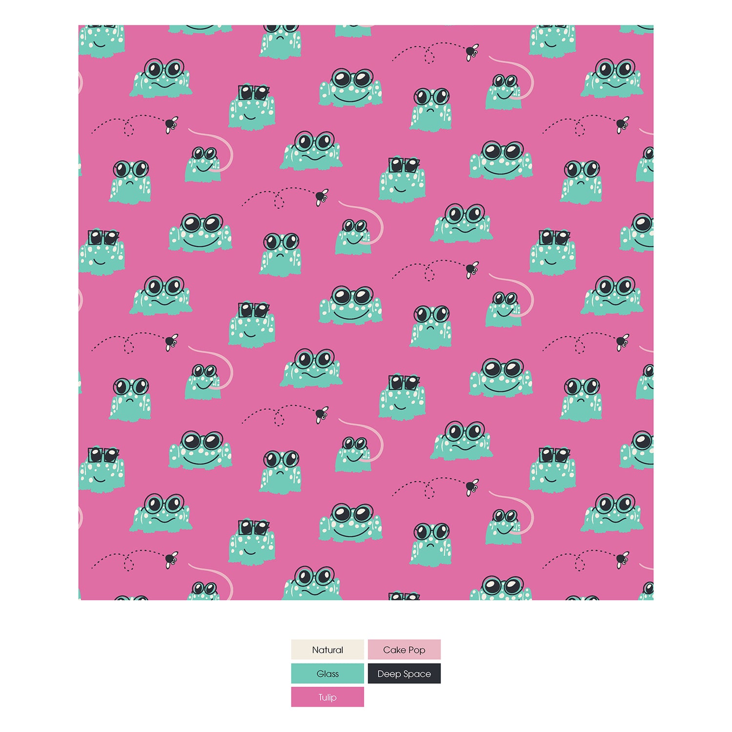Print Coverall with 2 Way Zipper in Tulip Bespeckled Frogs (286673)