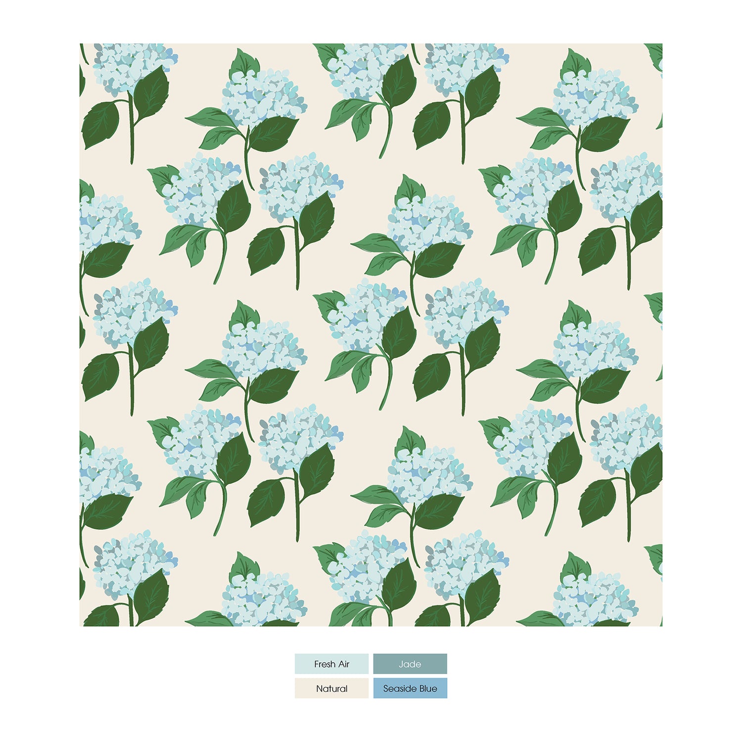 Print Short Sleeve Swing Dress in Hydrangea Bouquet (315531)