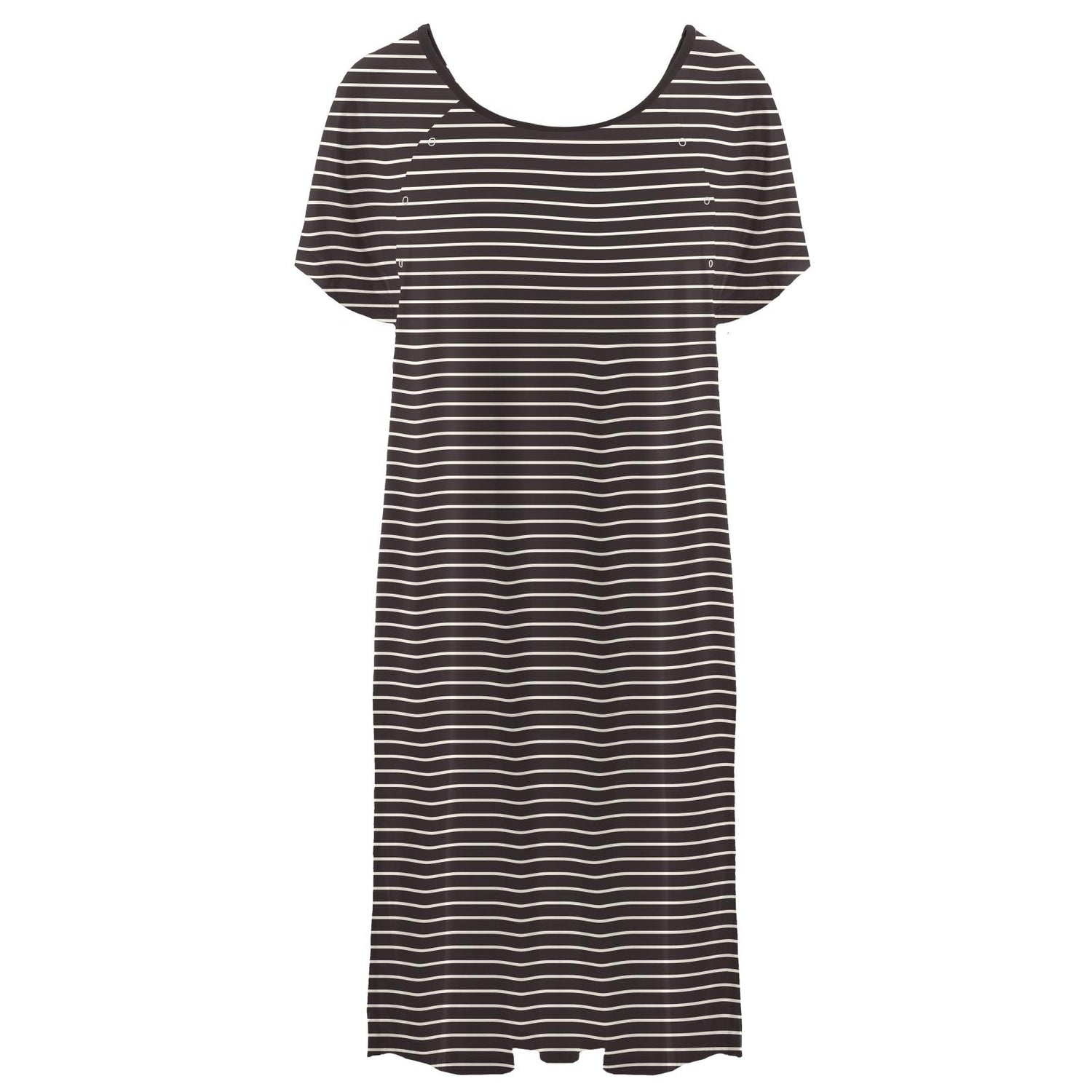 Women's Print Hospital Gown in 90's Stripe (264630)