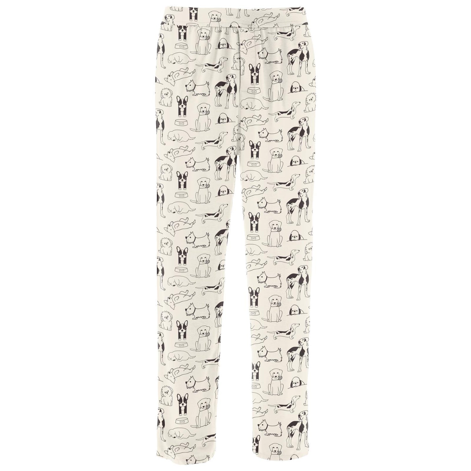 Men's Print Pajama Pants in Natural Dogs