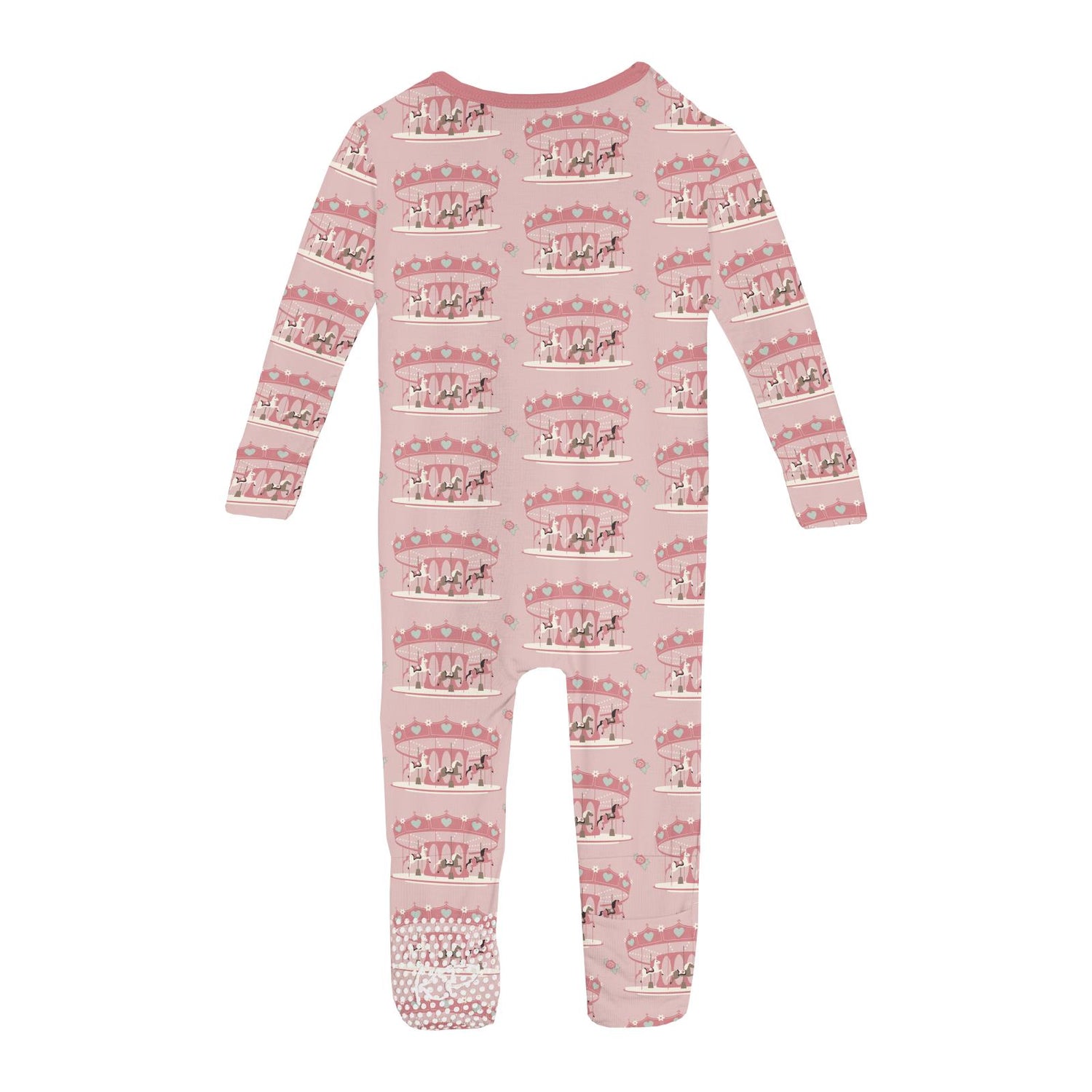 Print Convertible Coverall in Baby Rose Fair Carousel (364363)