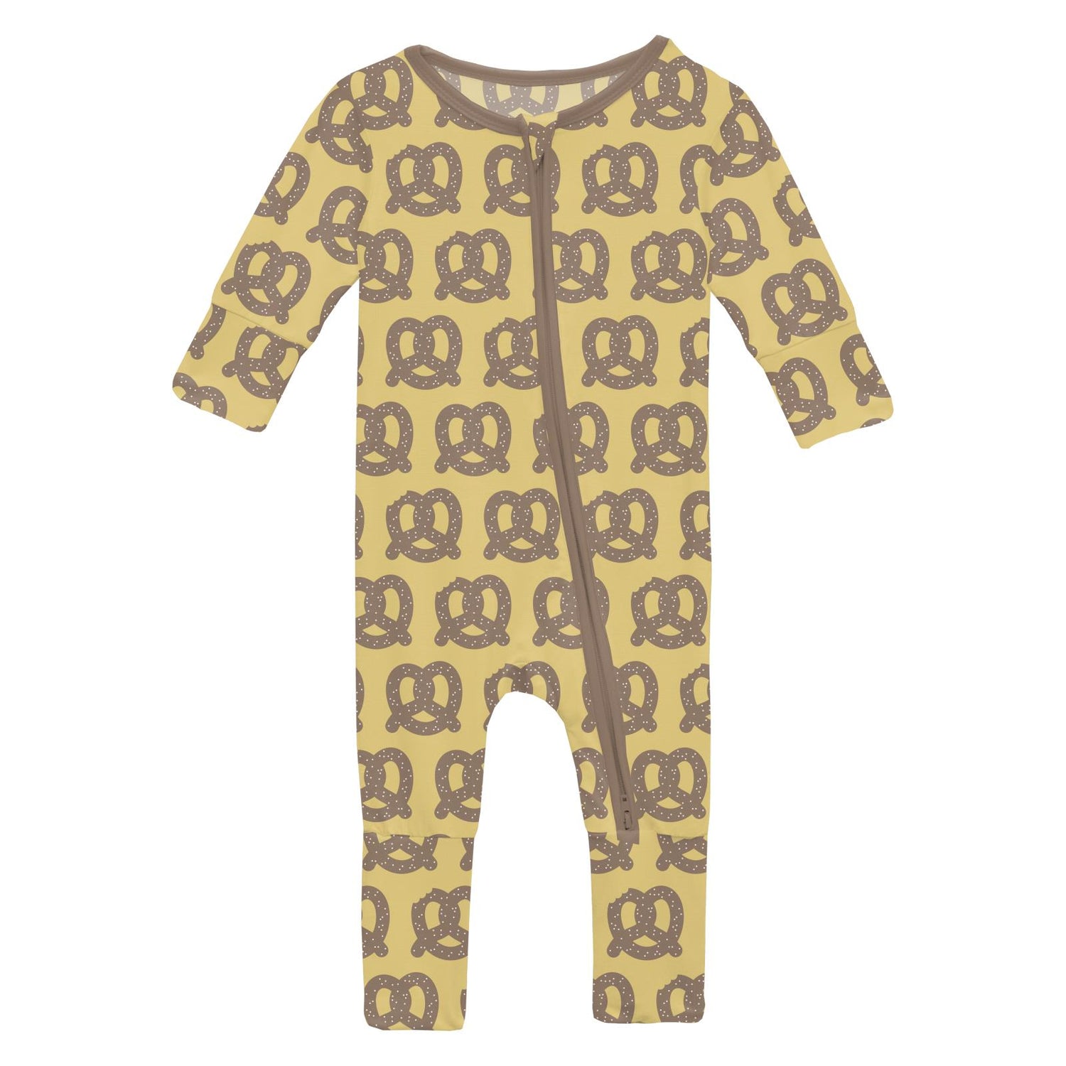 Print Convertible Coverall in Flax Giant Pretzel (364377)
