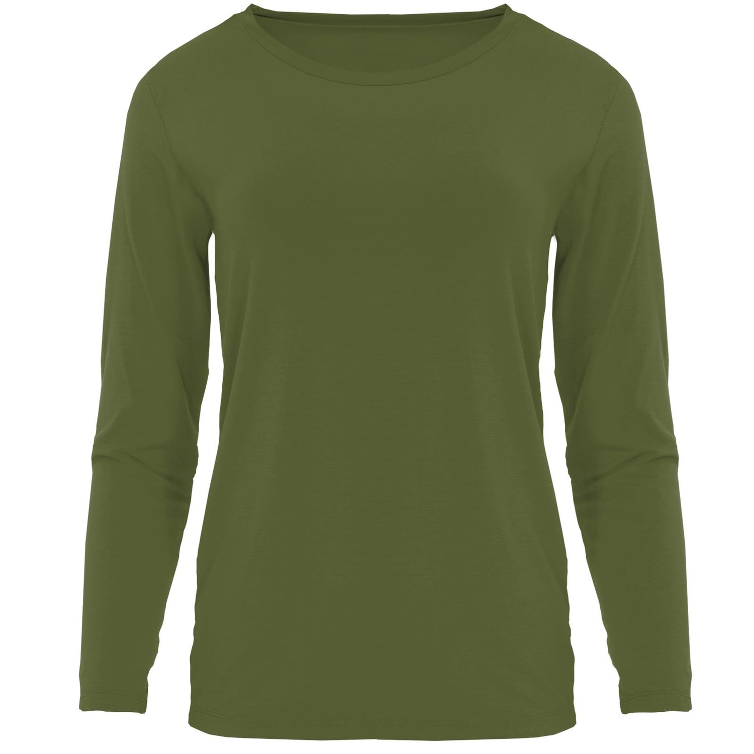 Women's Long Sleeve Relaxed Tee in Pesto (347415)