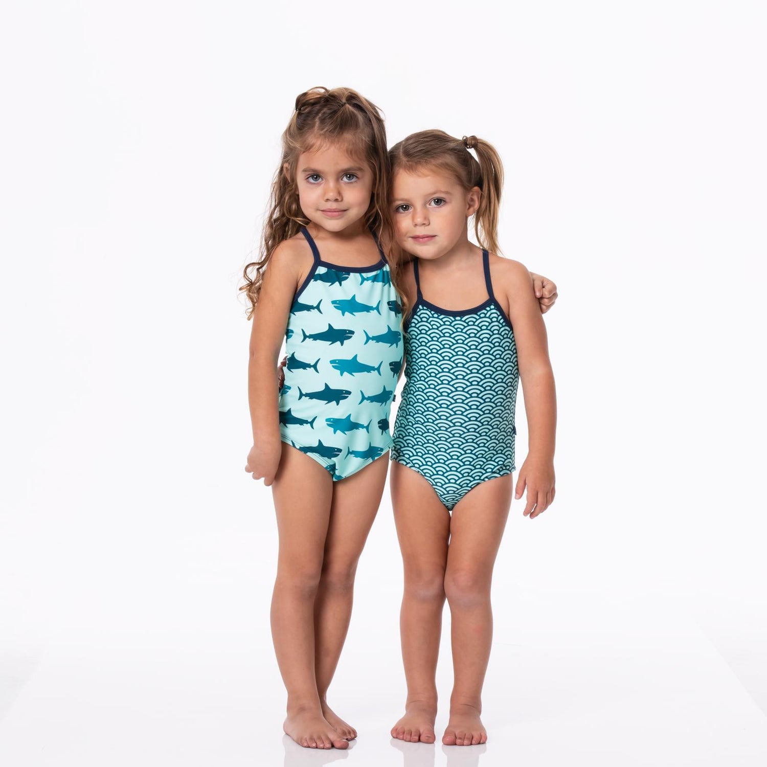 Print One-Piece Bathing Suit in Summer Sky Waves (243222)