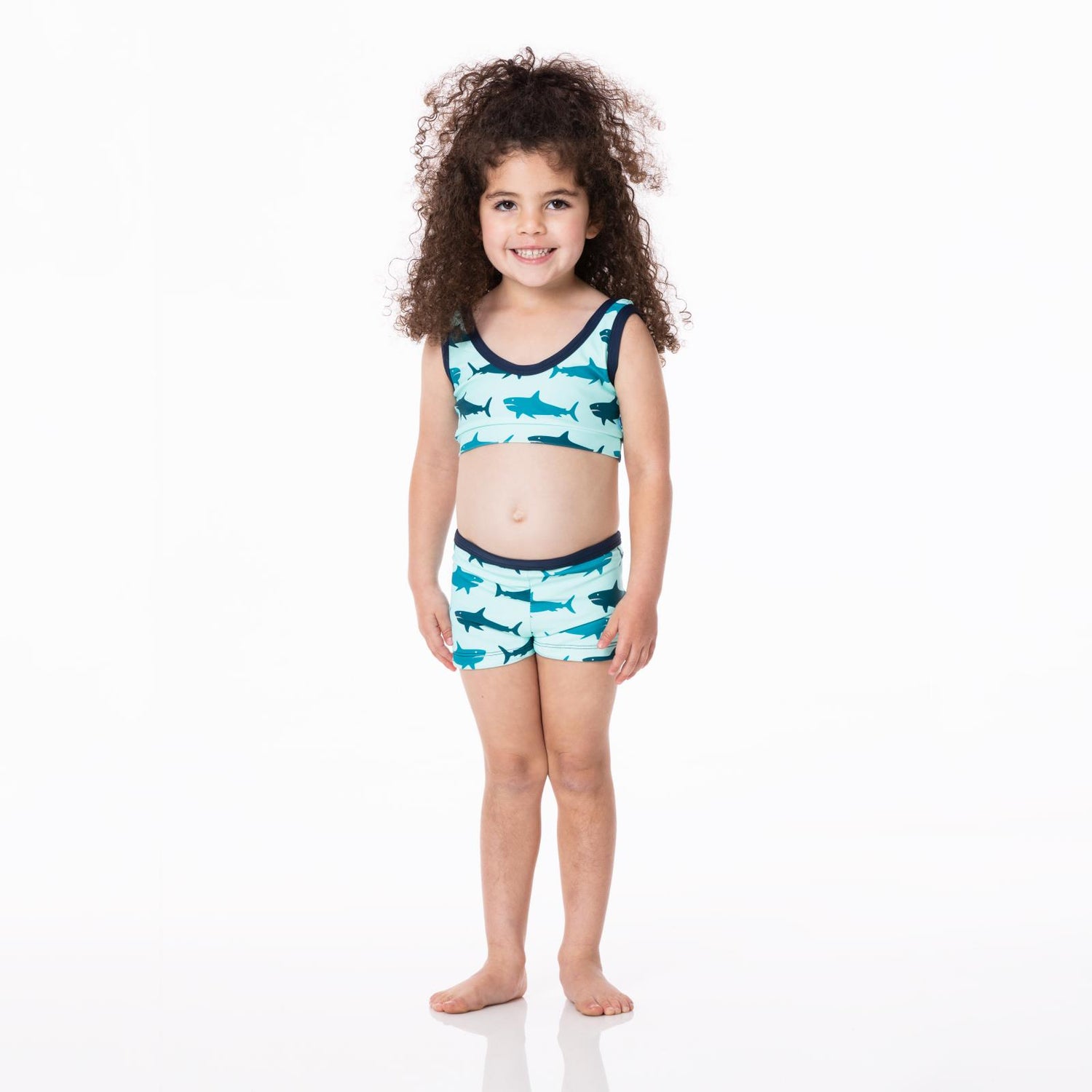 Print 2-Piece Sport Bathing Suit in Summer Sky Megalodon (243266)