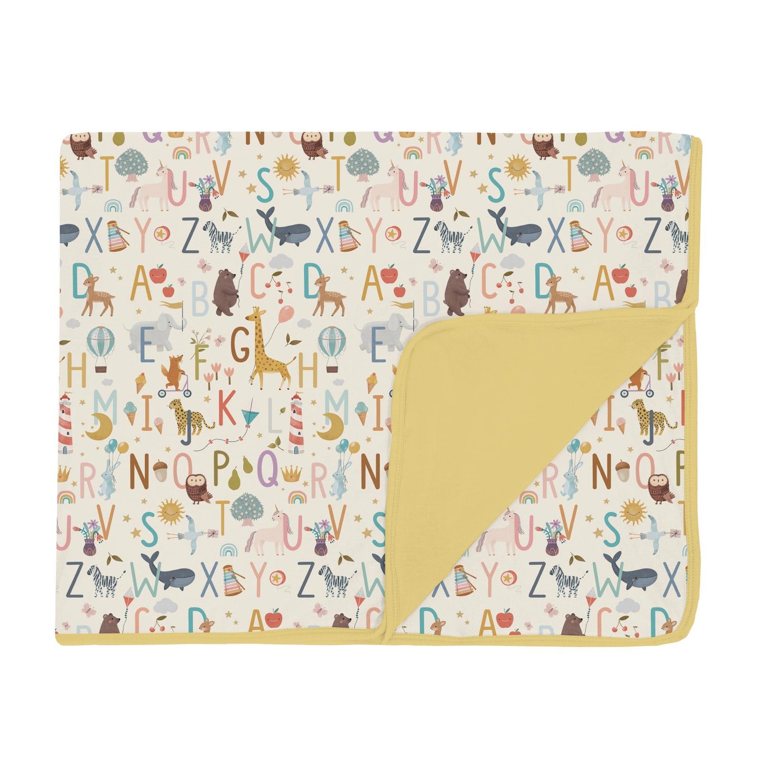 Print Toddler Blanket in Animal Alphabet (350557)