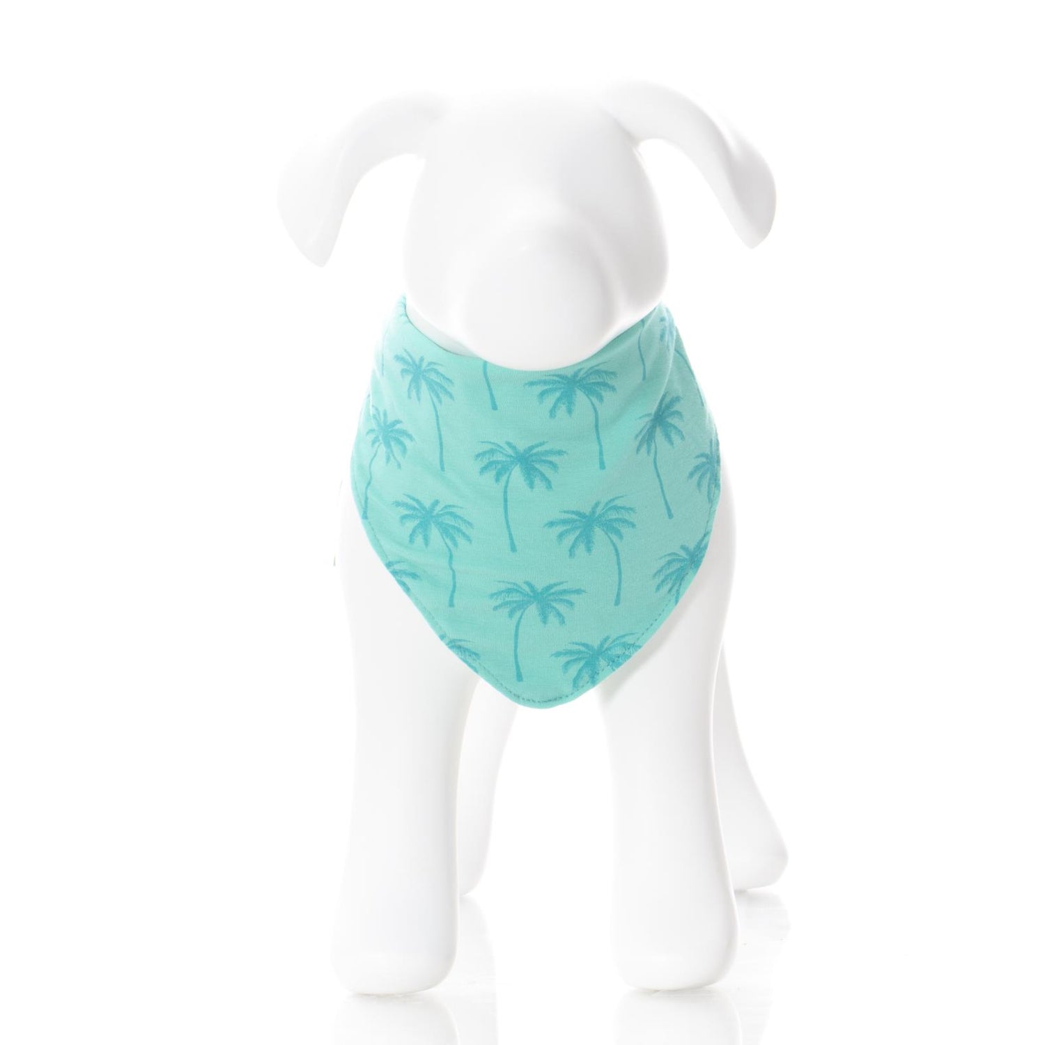 Print Dog Bandana in Glass Palm Trees