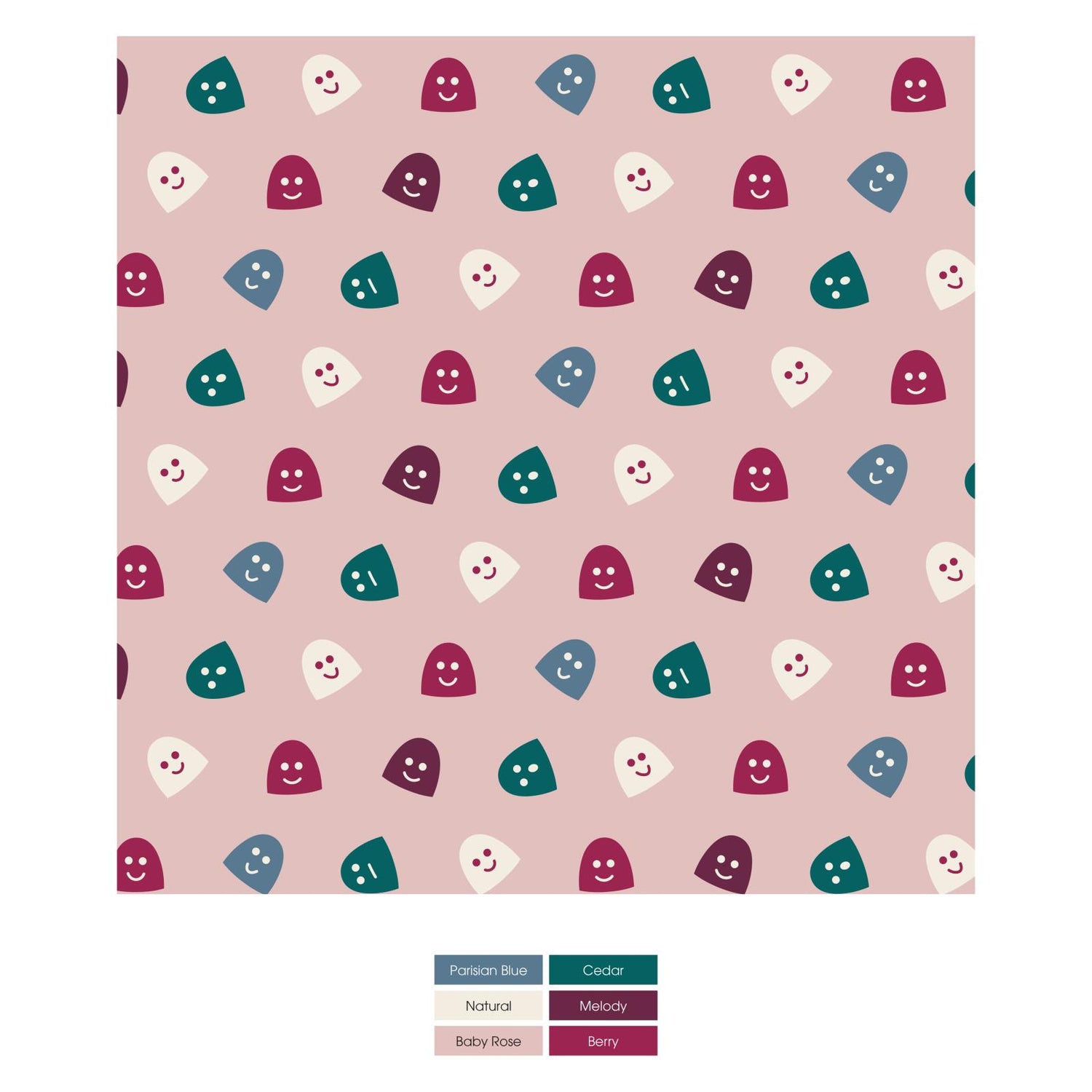 Print Knot Hat in Baby Rose Happy Gumdrops (277166)