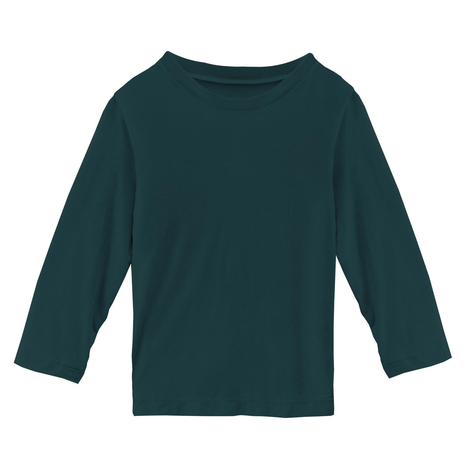 Long Sleeve Crew Neck Tee in Pine (253036)