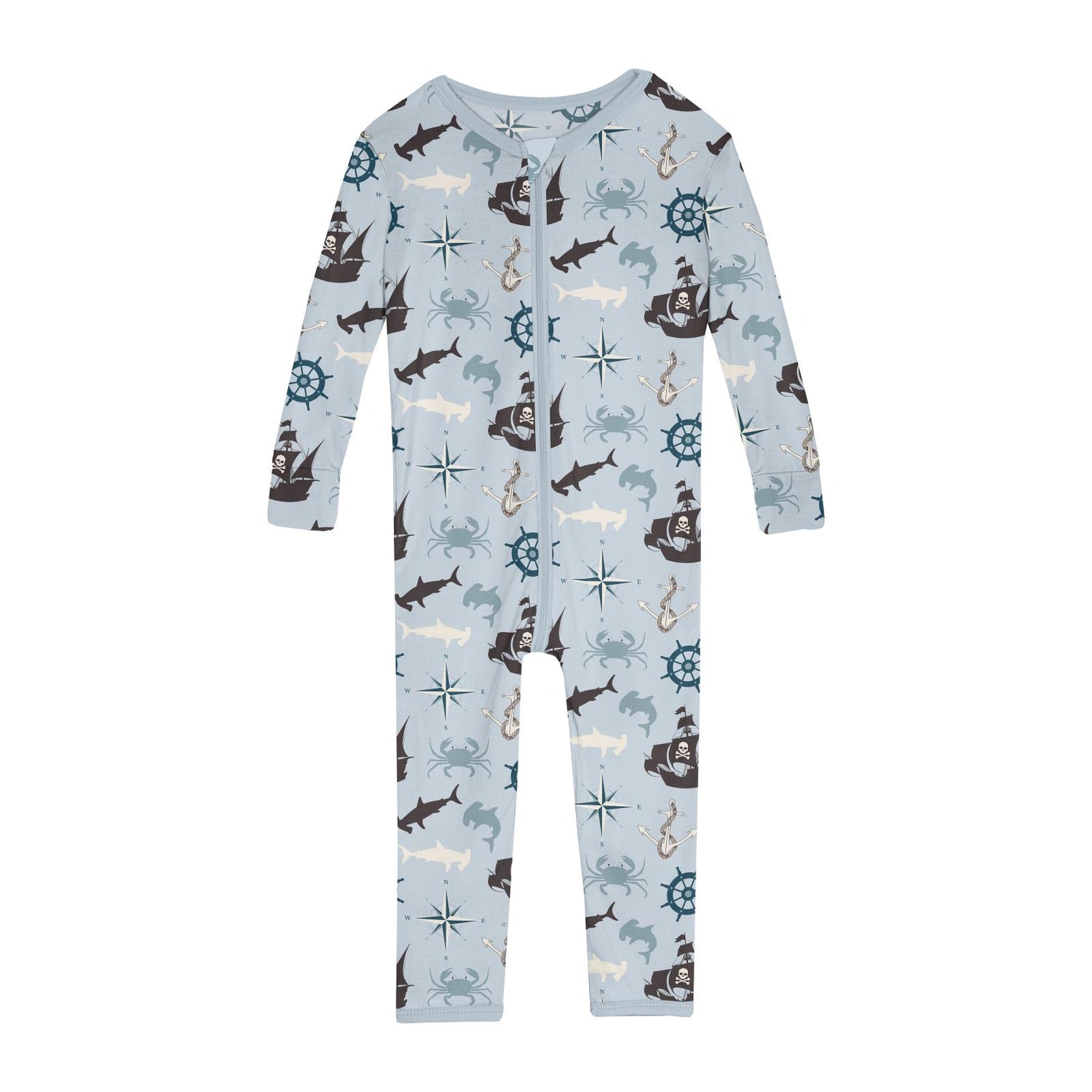 Print Convertible Sleeper with Zipper in Illusion Blue Pirate Adventure (306521)
