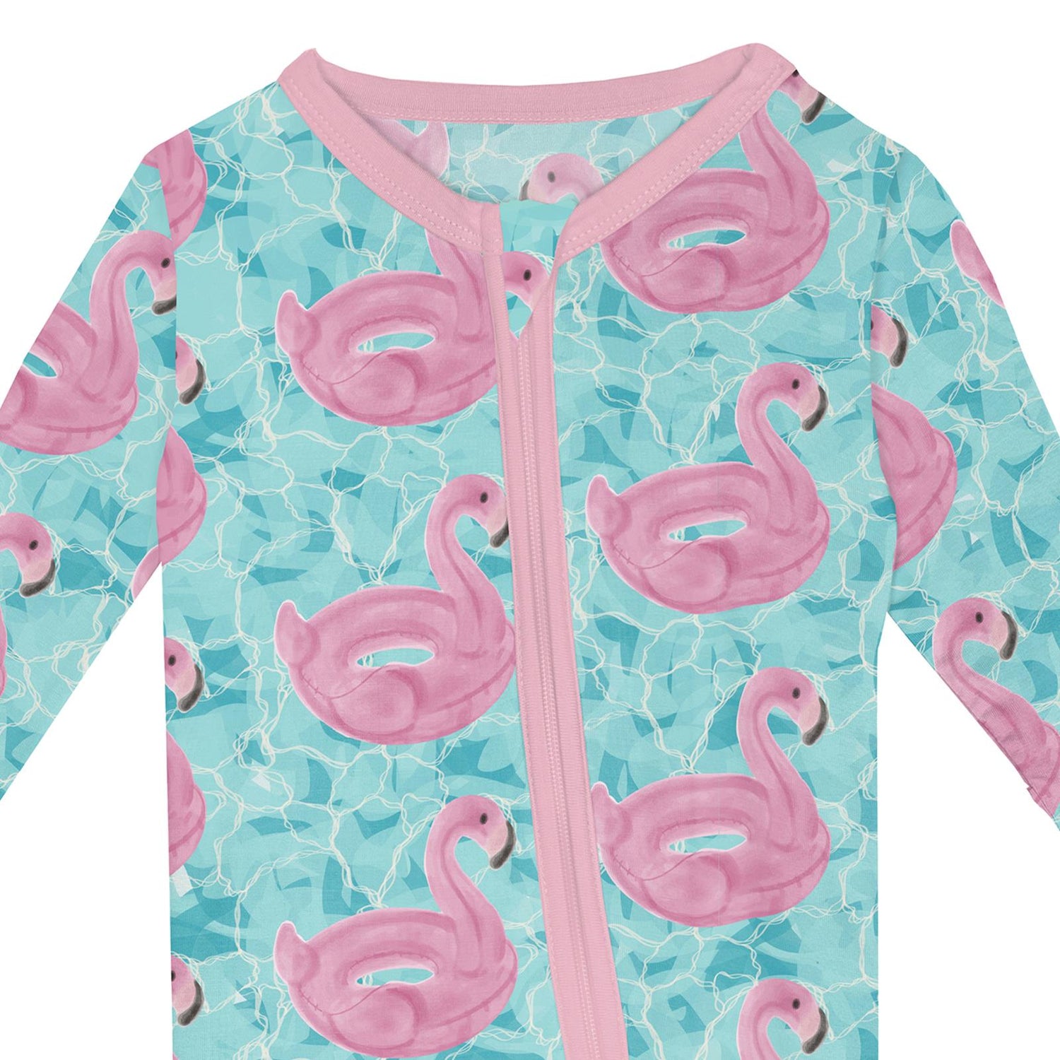 Print Footie with 2 Way Zipper in Pool Party (362654)