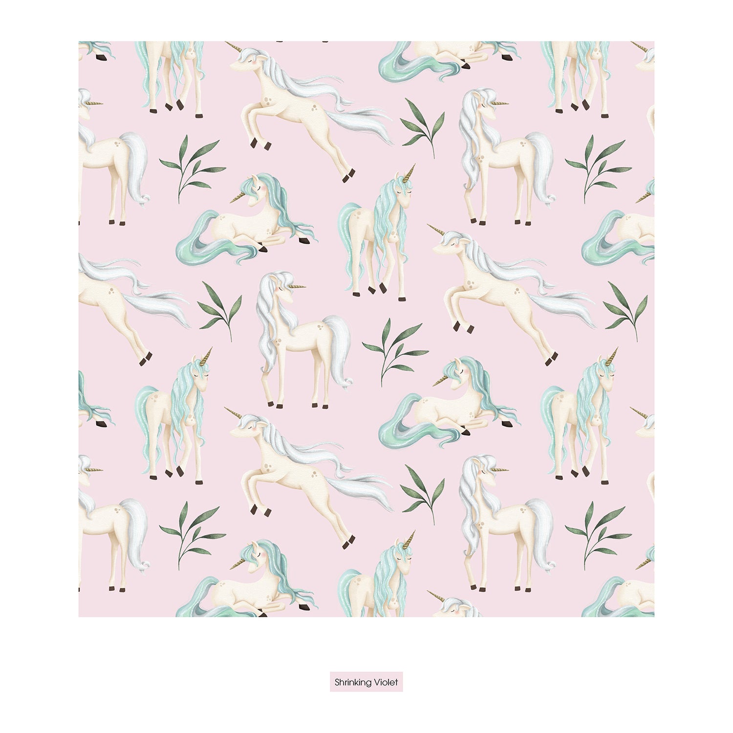 Print Convertible Sleeper with Zipper in Shrinking Violet Sleeping Unicorns (323034)