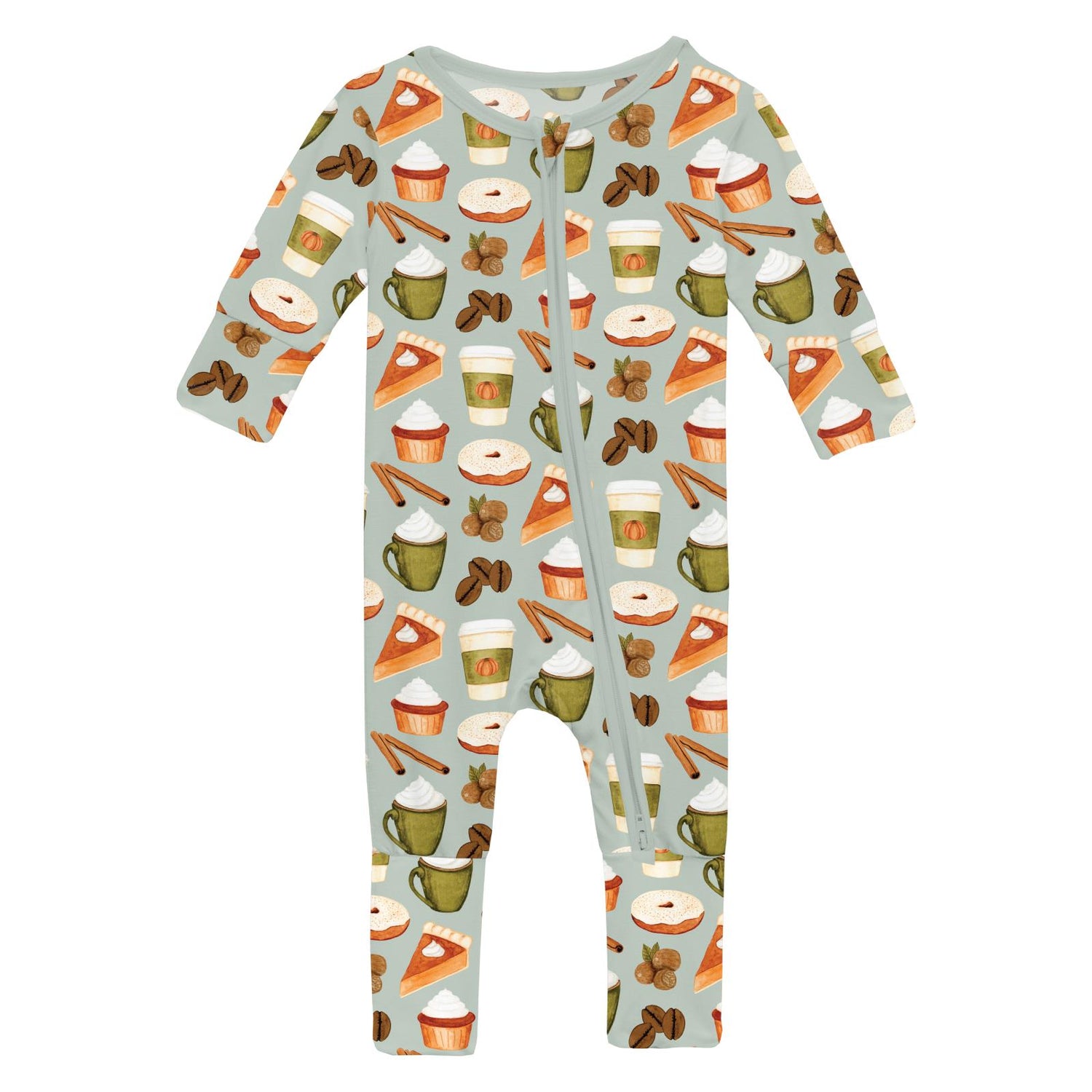 Print Convertible Coverall in Aloe Pumpkin Spice (364444)