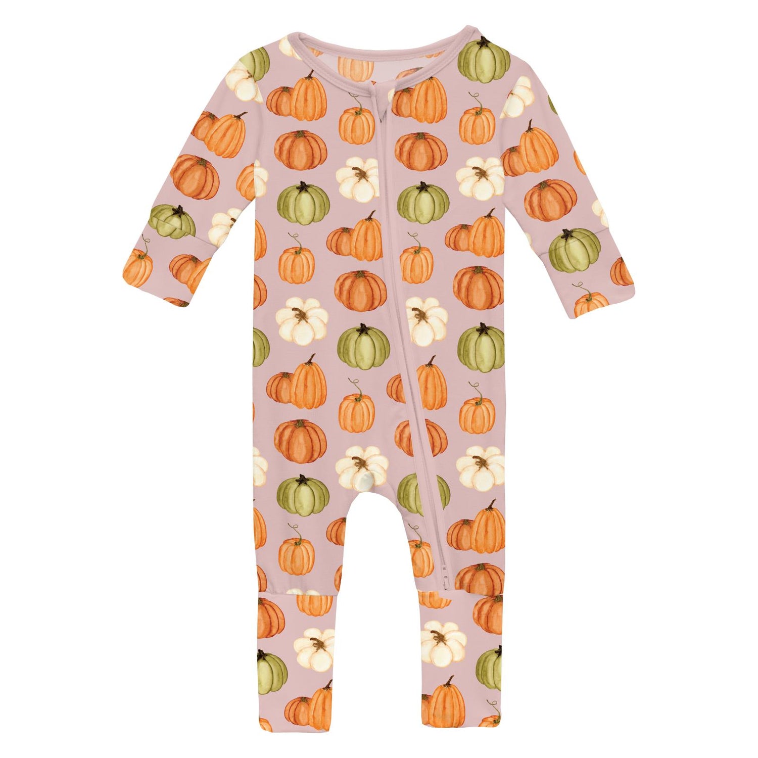 Print Convertible Coverall in Baby Rose Pumpkin Patch (364447)