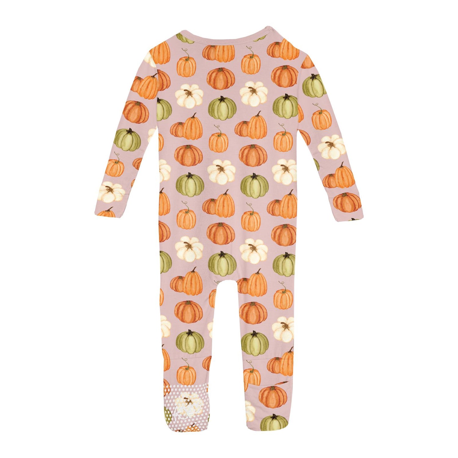 Print Convertible Coverall in Baby Rose Pumpkin Patch (364509)