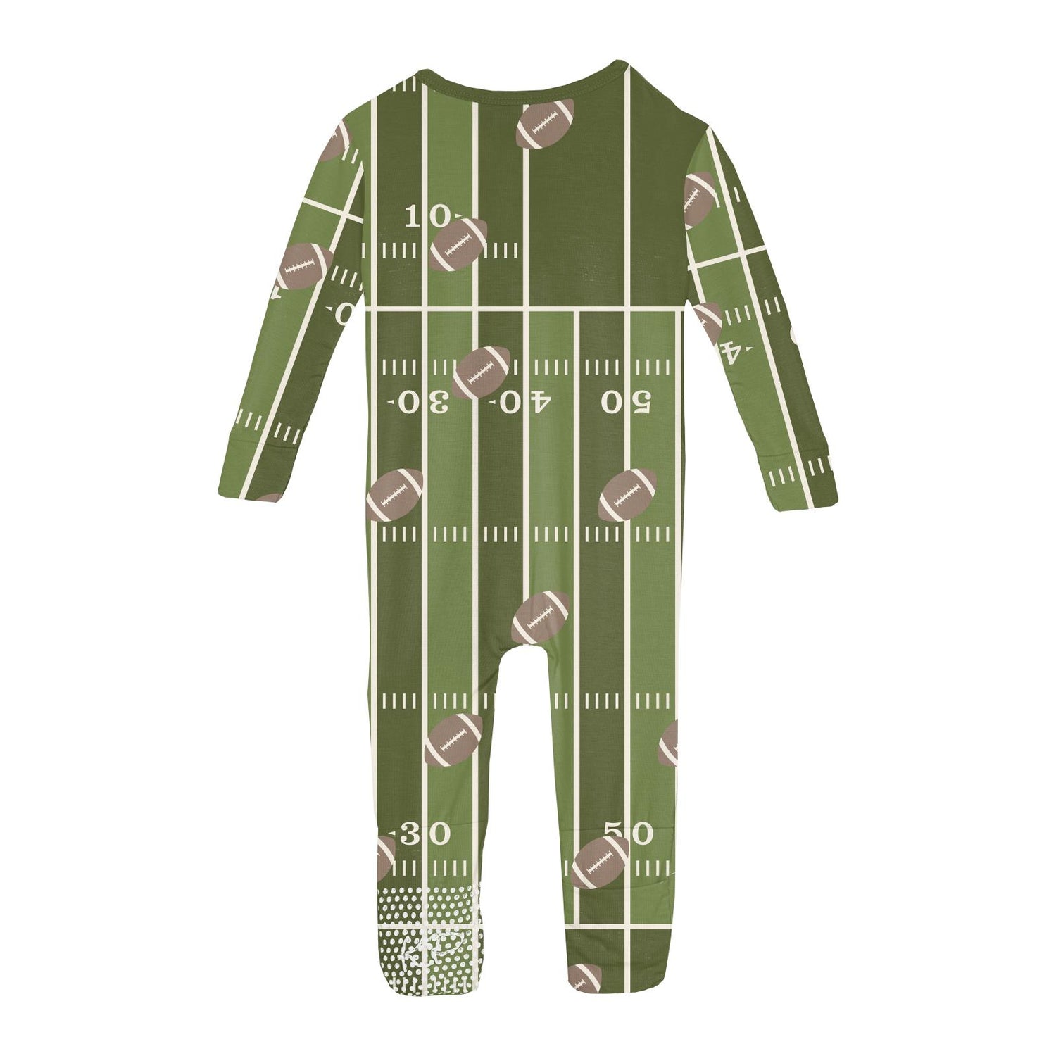 Print Convertible Coverall in Pesto Football (364502)