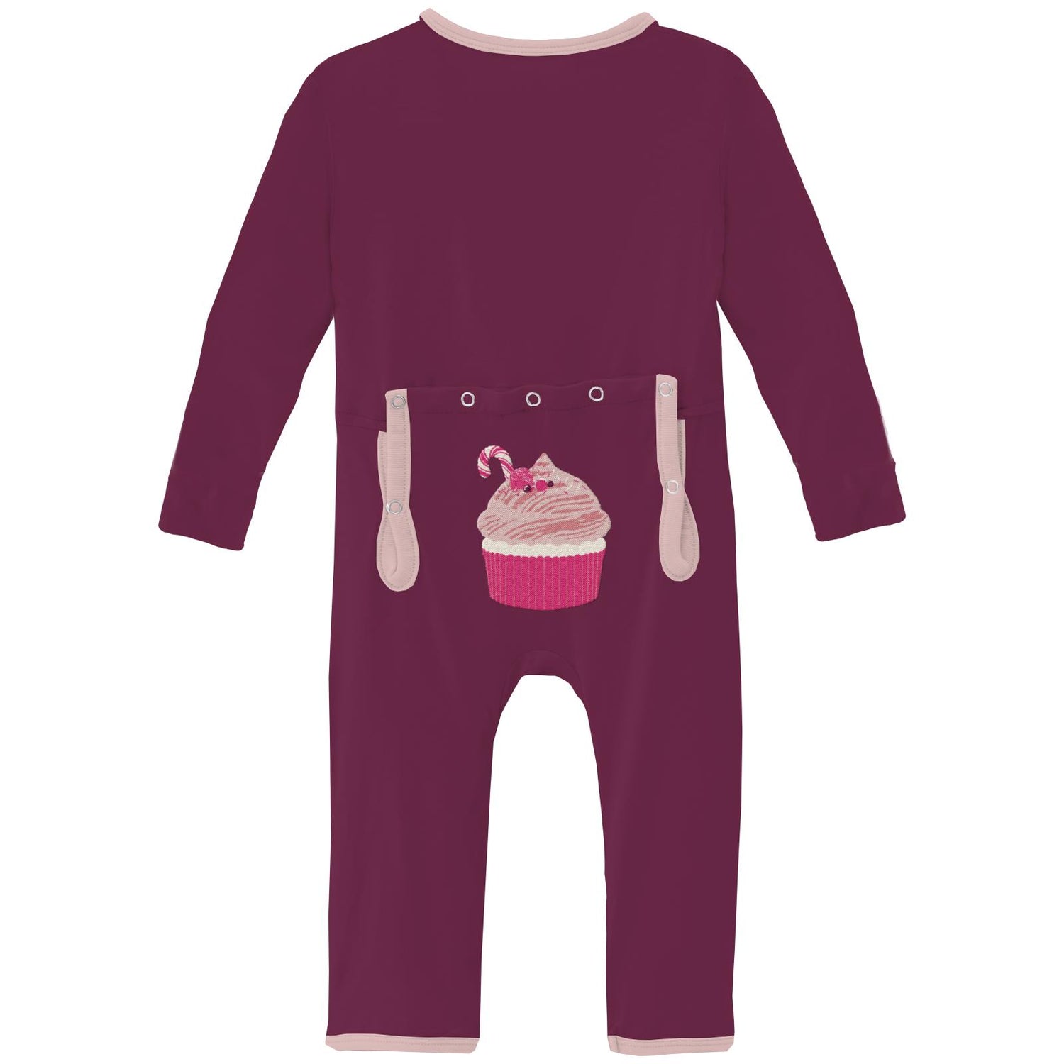 Applique Coverall with 2 Way Zipper in Melody Cupcake (342125)
