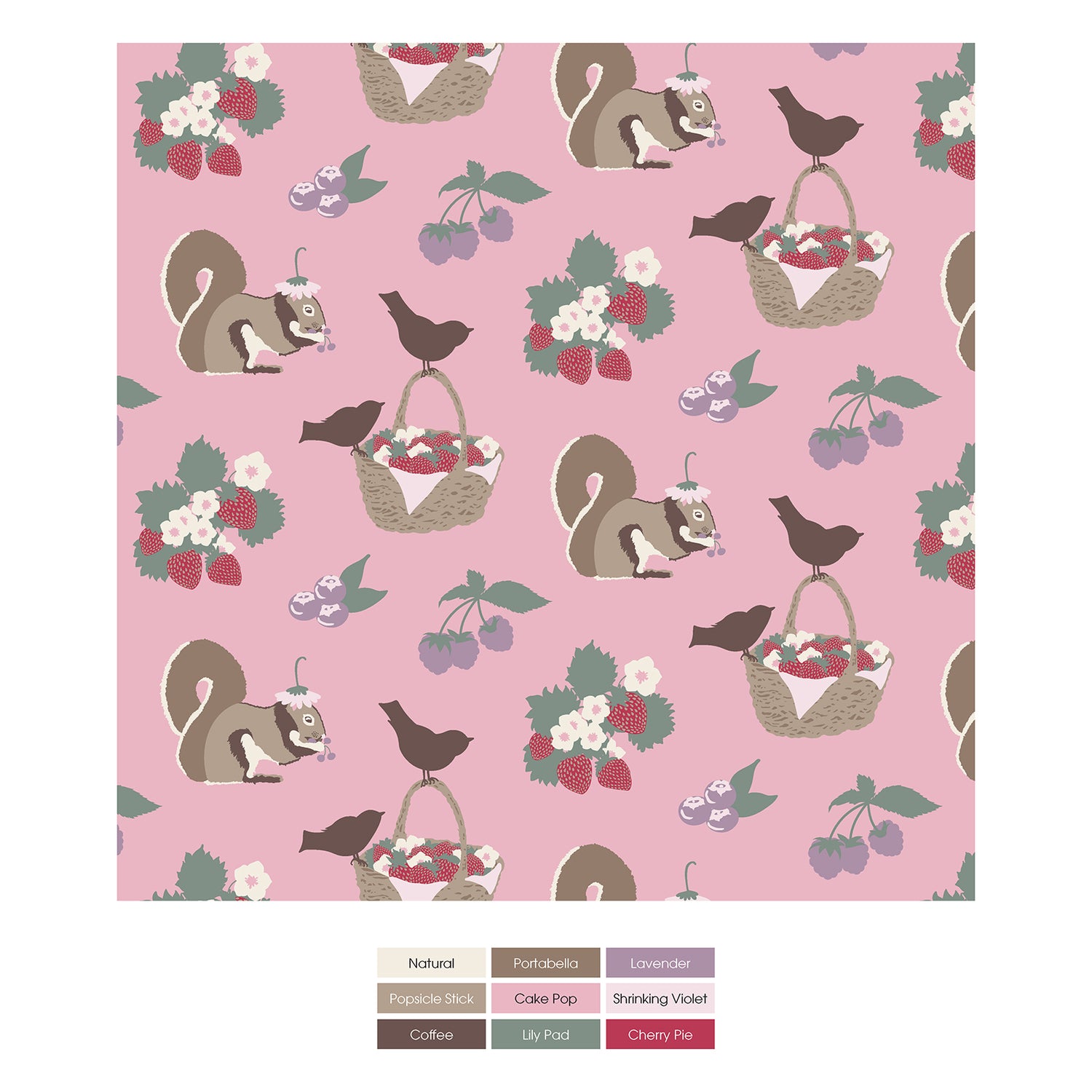 Print Ruffle Toddler Blanket in Cake Pop Berry Picking (323722)