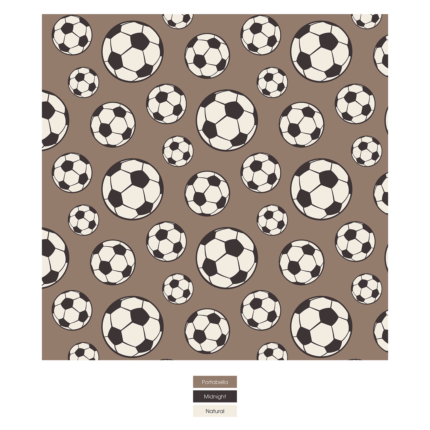 Print Short Sleeve Pajama Set in Portabella Soccer (378788)