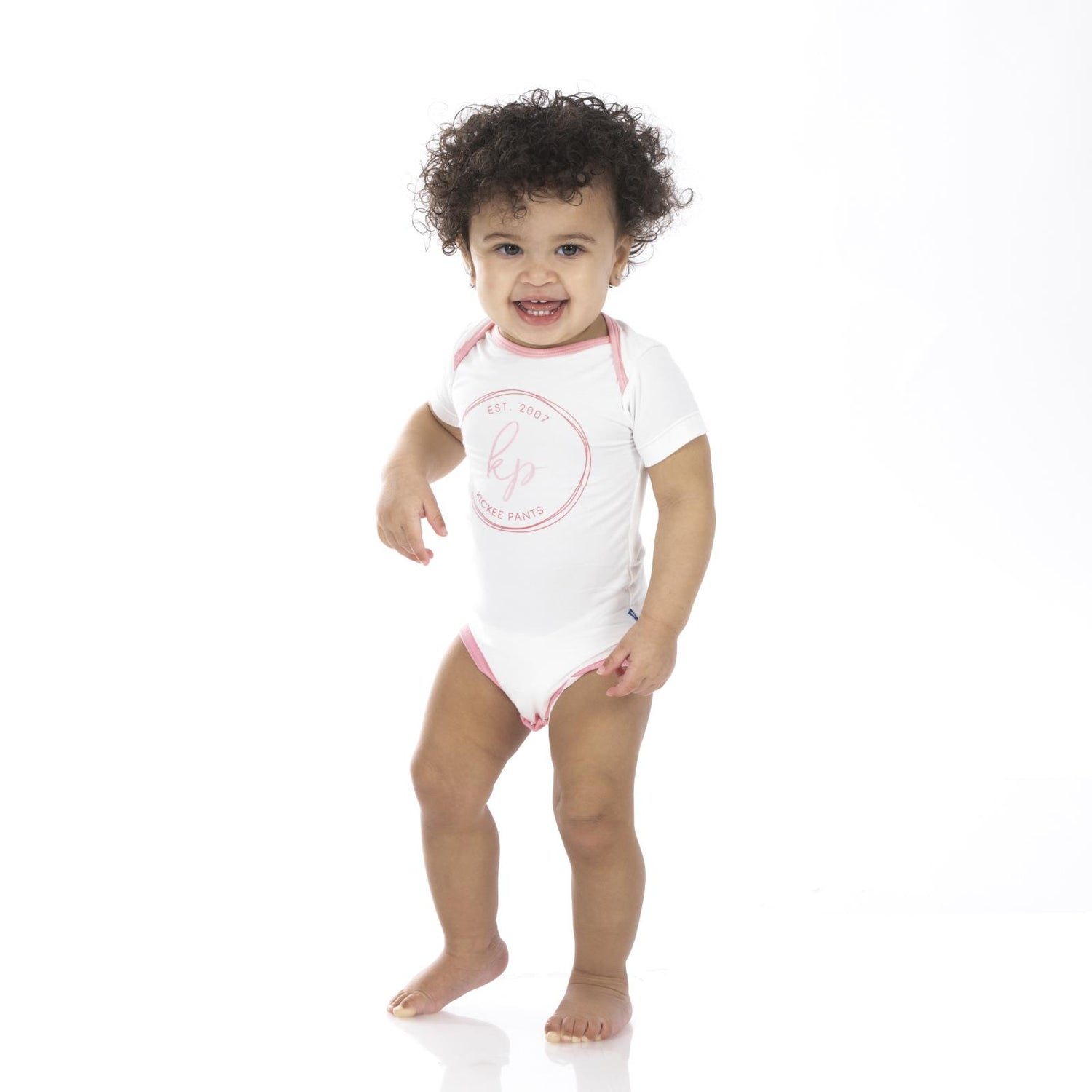 Short Sleeve Graphic One Piece in Natural KicKee (226317)