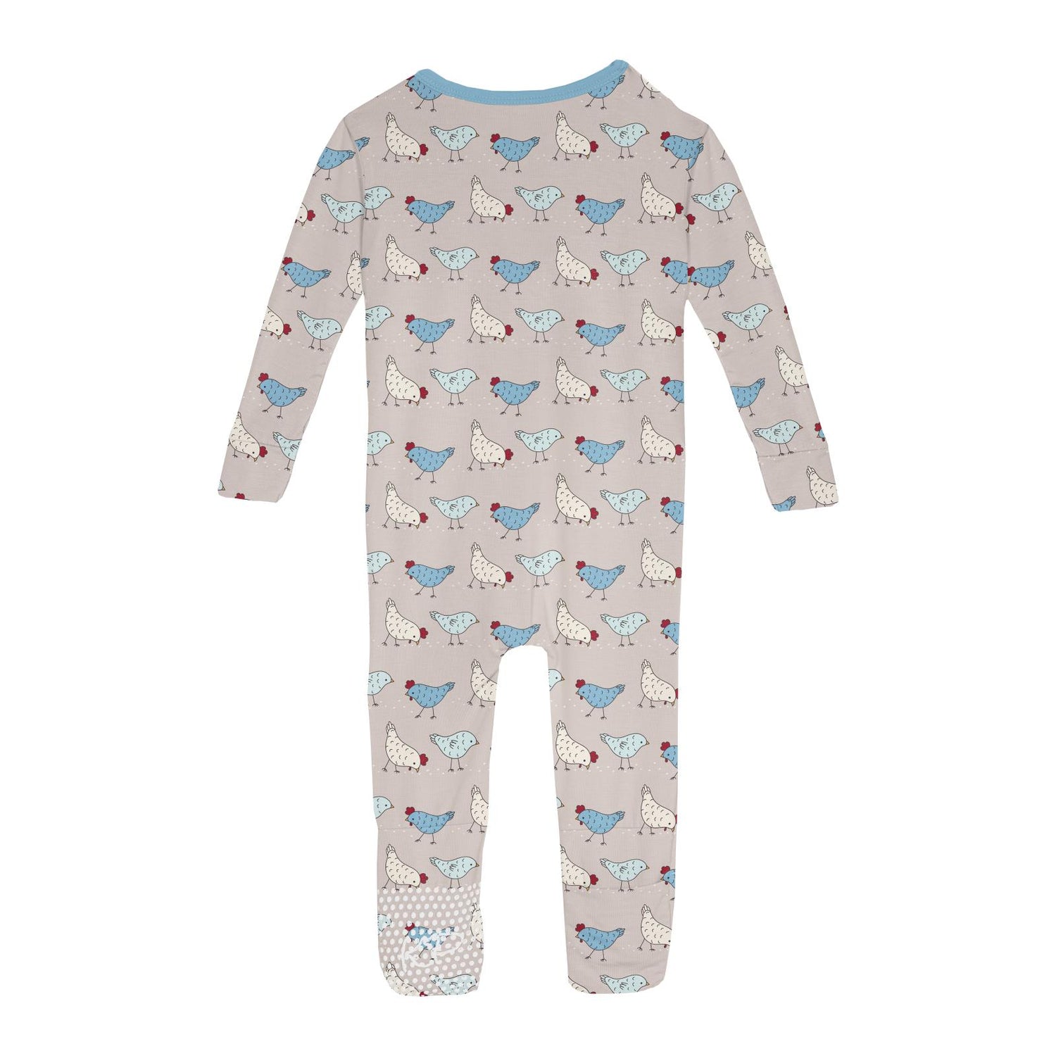 Print Convertible Sleeper with Zipper in Latte Chickens (314345)