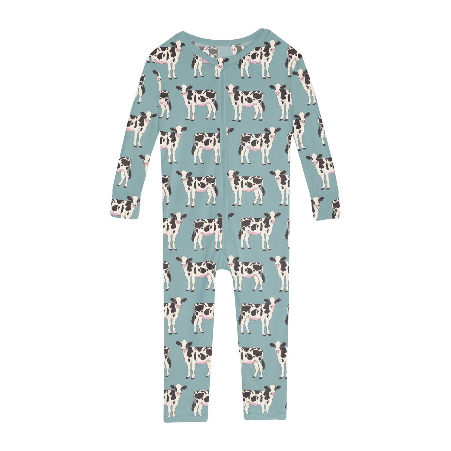 Print Convertible Sleeper with Zipper in Jade Cows (314498)