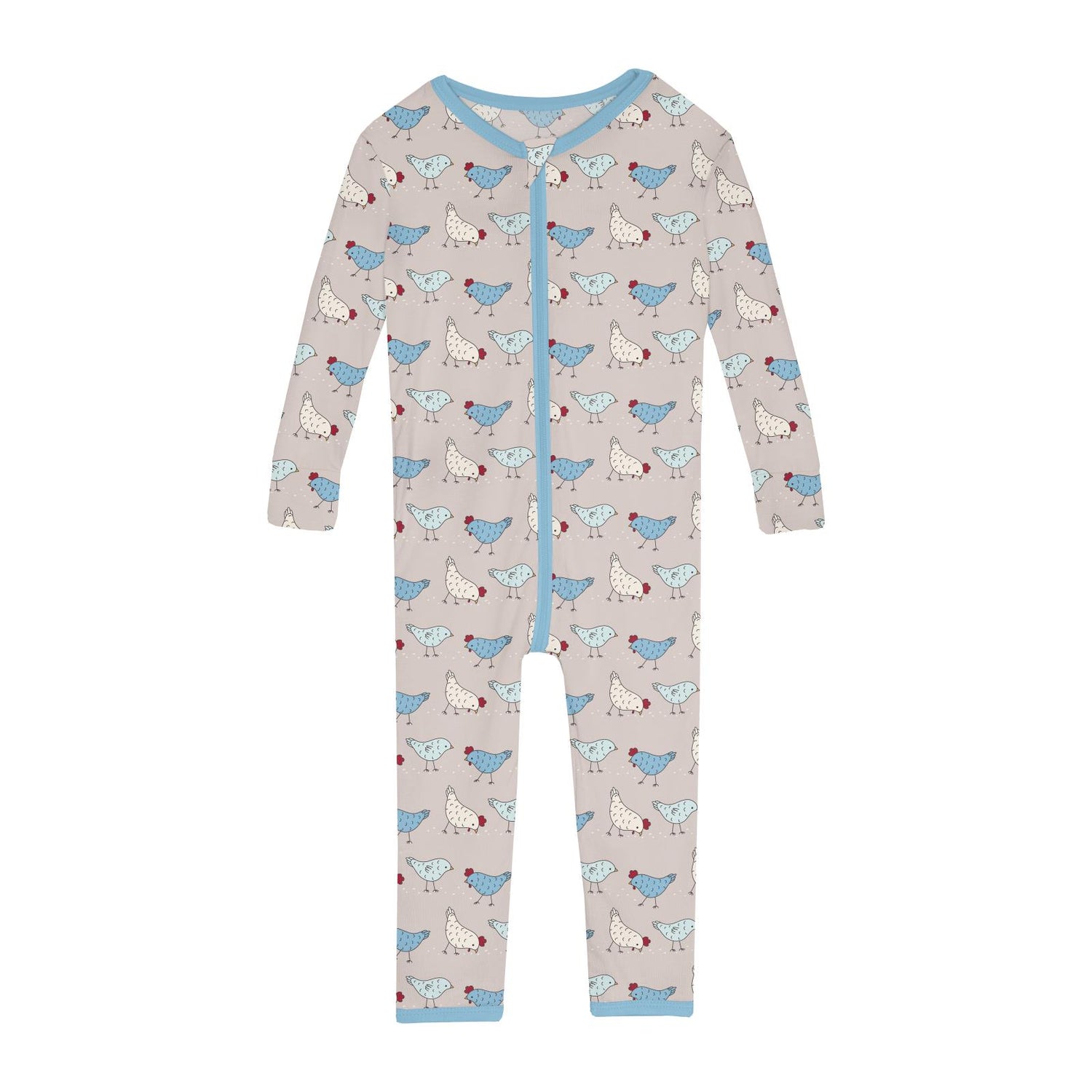 Print Convertible Sleeper with Zipper in Latte Chickens (314663)