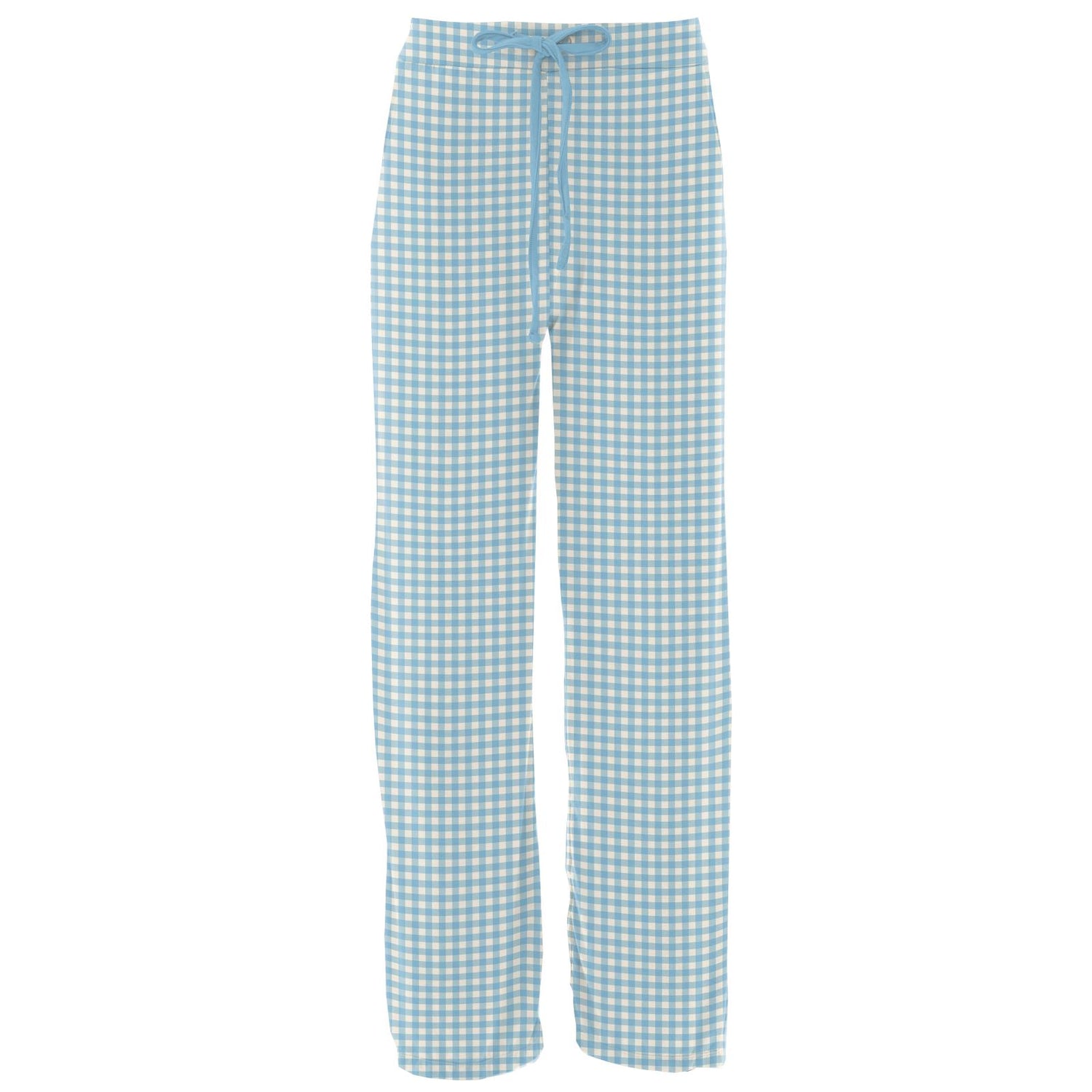 Women's Print Lounge Pants in Seaside Blue Gingham (315051)
