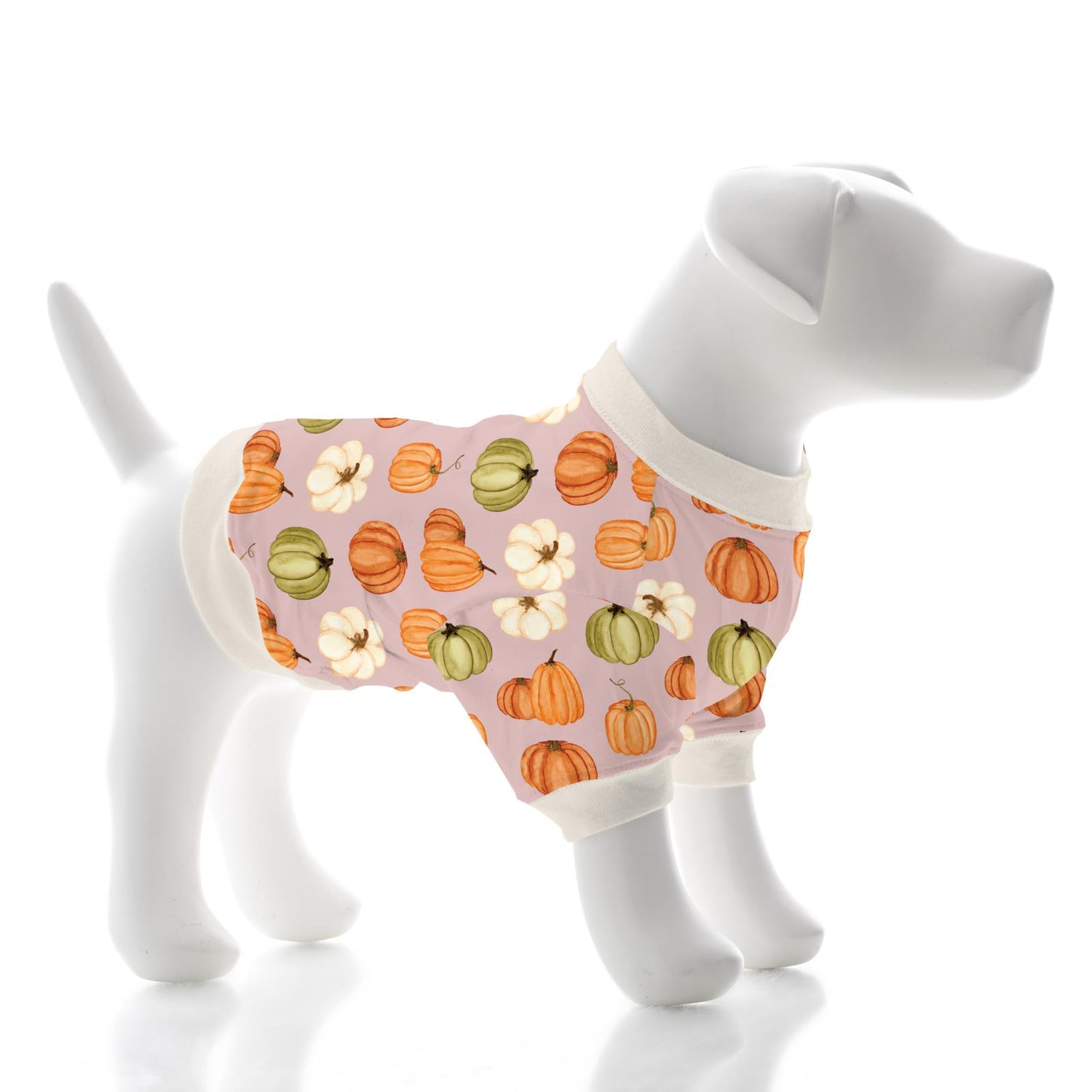 Print Dog Jammies in Baby Rose Pumpkin Patch (334057)