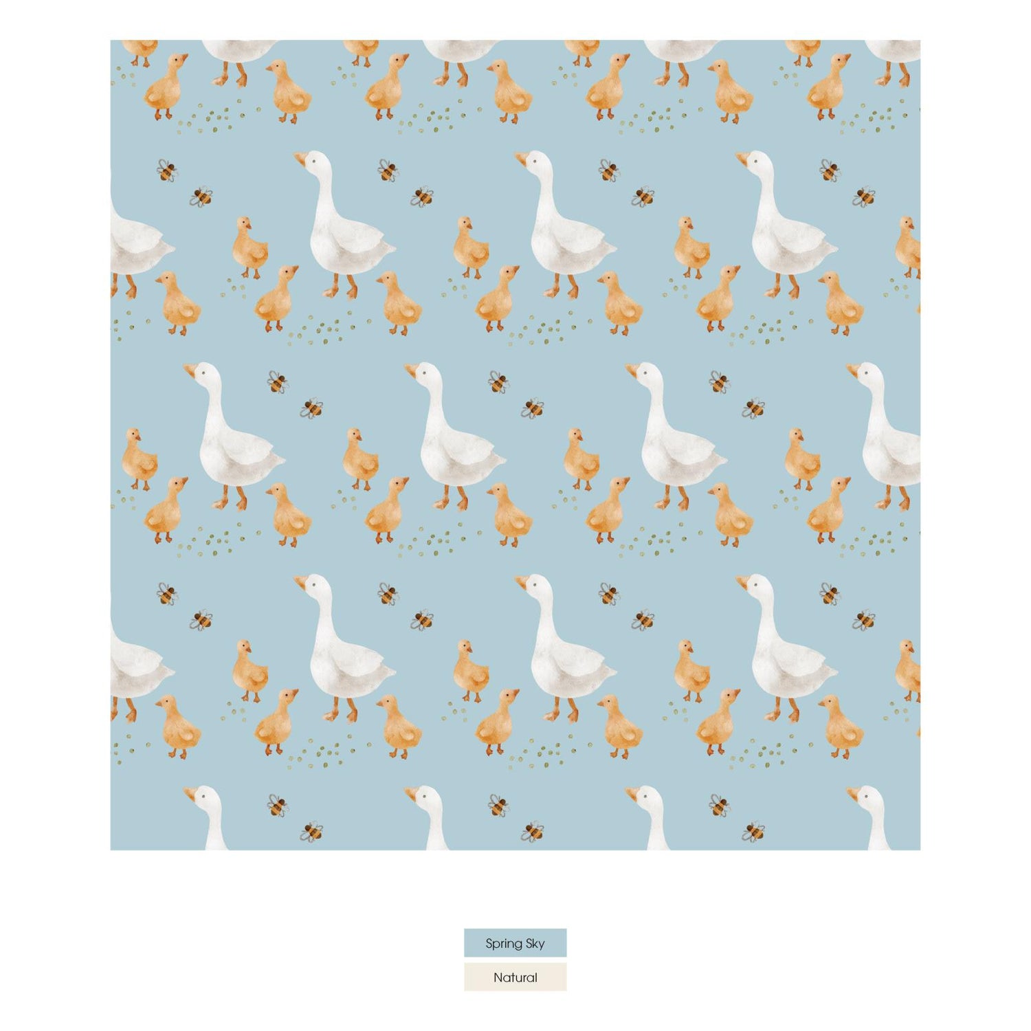 Print Quilted Throw Blanket in Stormy Sea Sunflower/Spring Sky Feeding Ducks (333702)