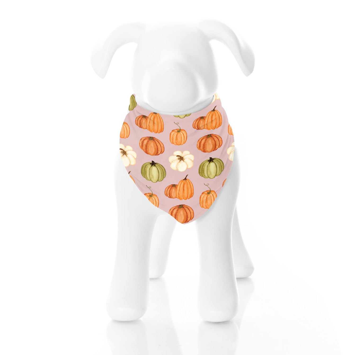 Print Dog Bandana in Baby Rose Pumpkin Patch (333830)