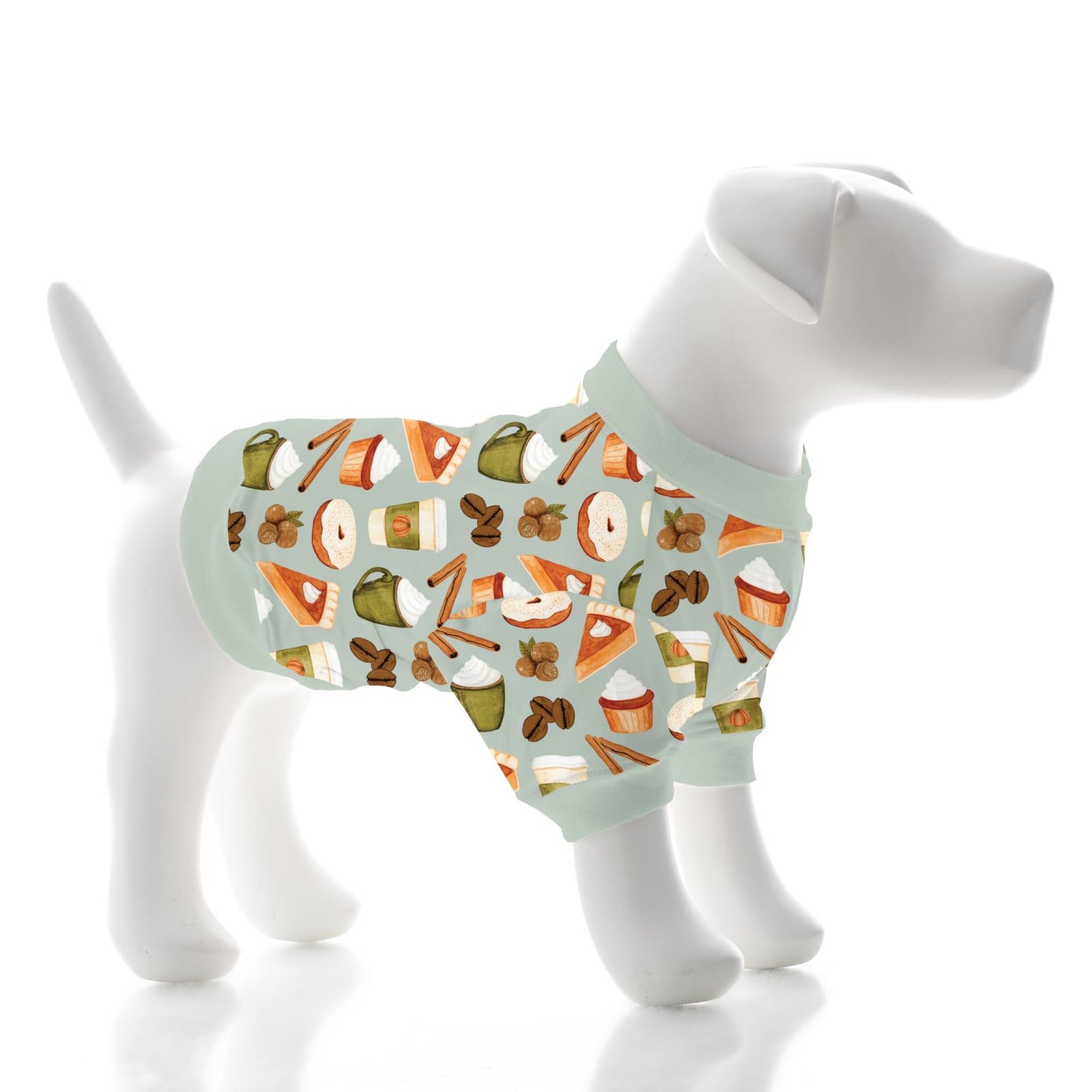 Print Dog Jammies in Aloe Pumpkin Spice (333974)