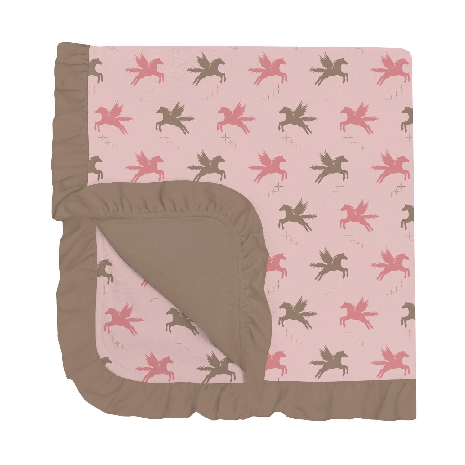 Print Ruffle Stroller Blanket in Baby Rose Pegasus (333973)