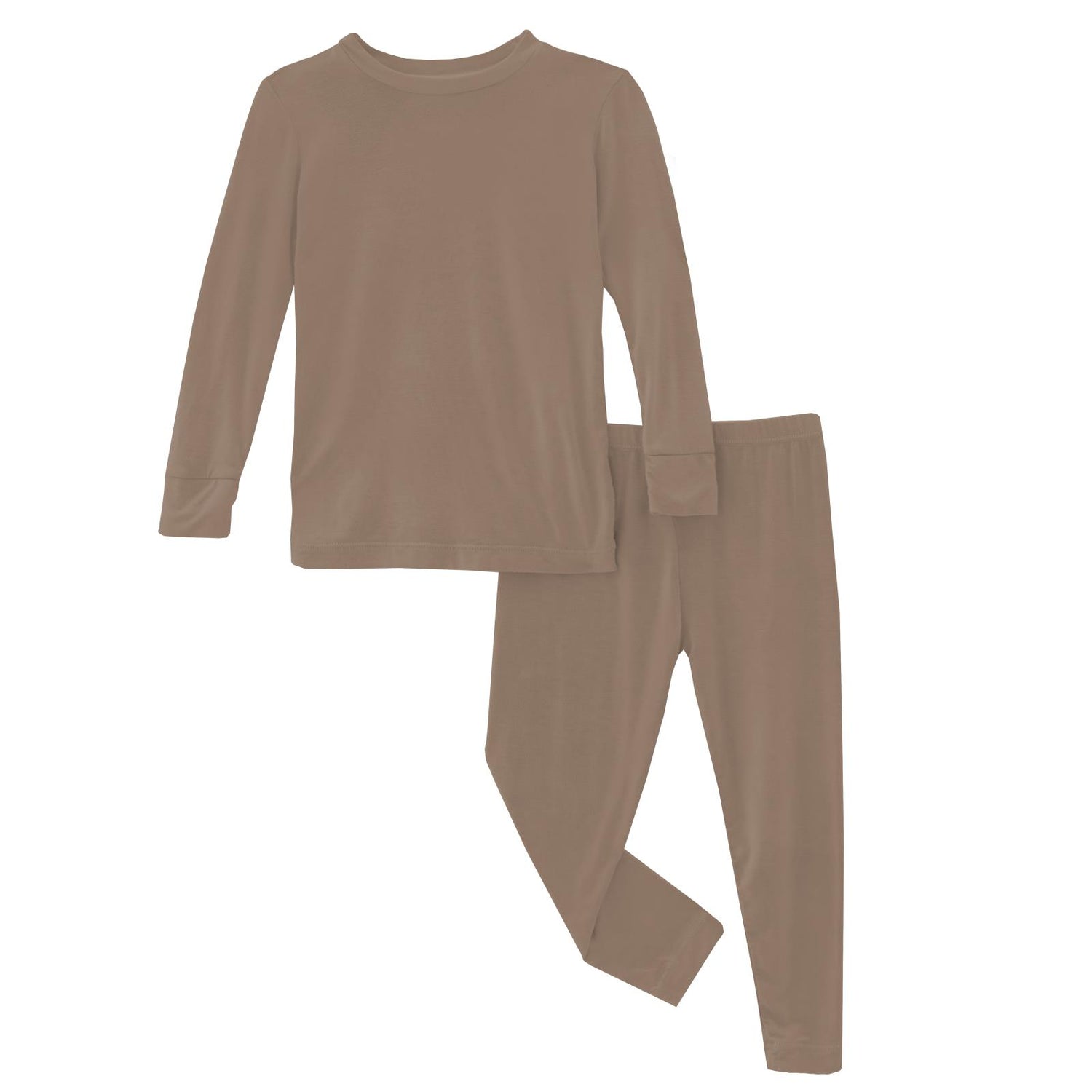 Long Sleeve Pajama Set in Portabella (352105)