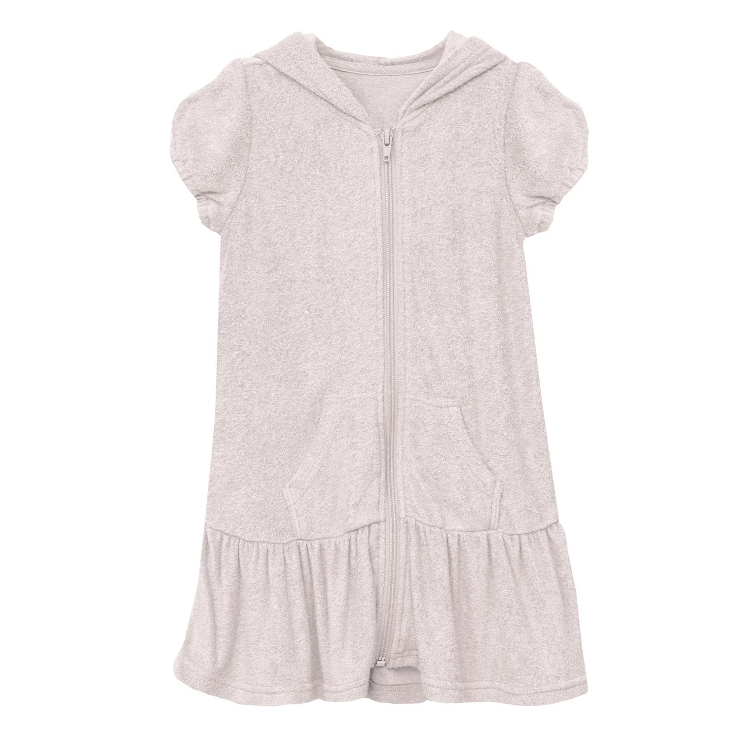 Terry Ruffle Swim Cover-Up in Macaroon (215099)