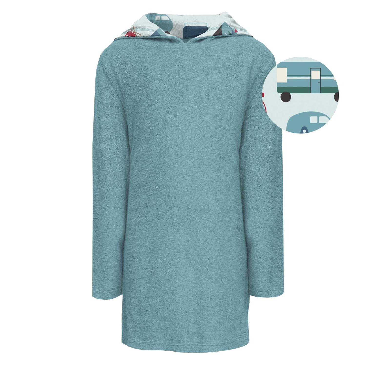 Terry Pull-over After Swim Robe in Glacier with Fresh Air Camping (211900)