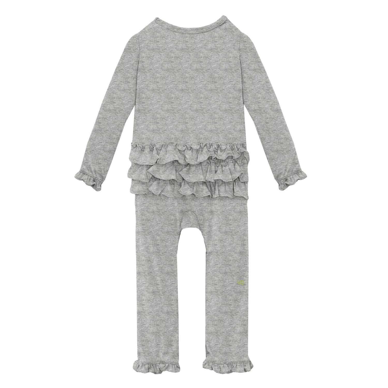 Oh La La Ruffle Romper in Heathered Mist (217197)