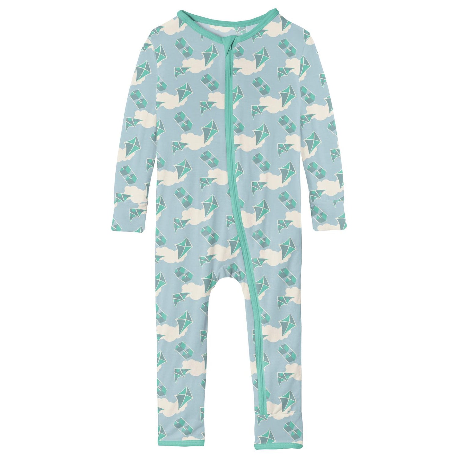 Print Coverall with Zipper in Windy Day Kites (224114)