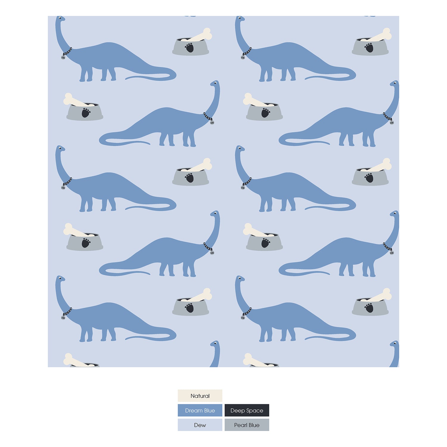 Print Short Sleeve Polo Romper in Dew Pet Dino