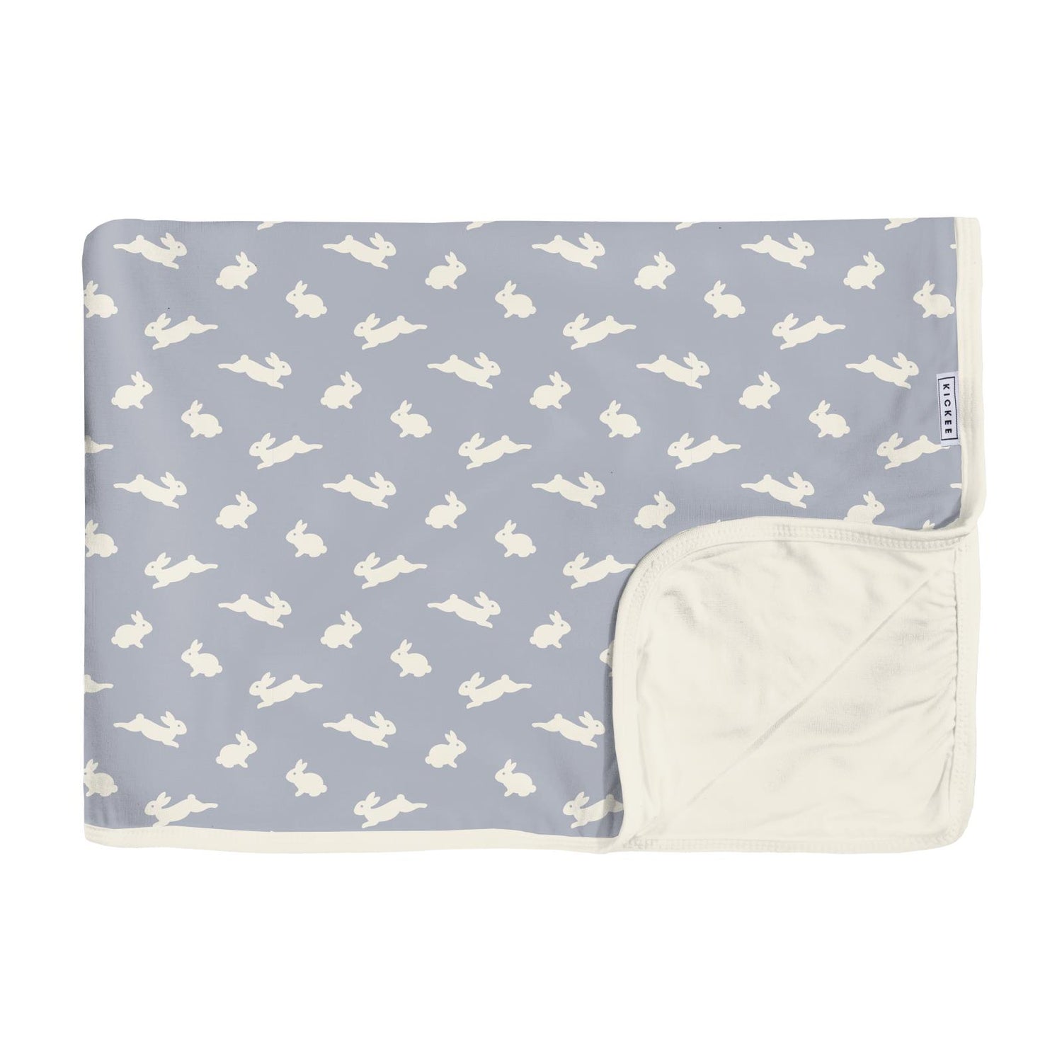 Print Toddler Blanket in Pearl Blue Bunny (211619)