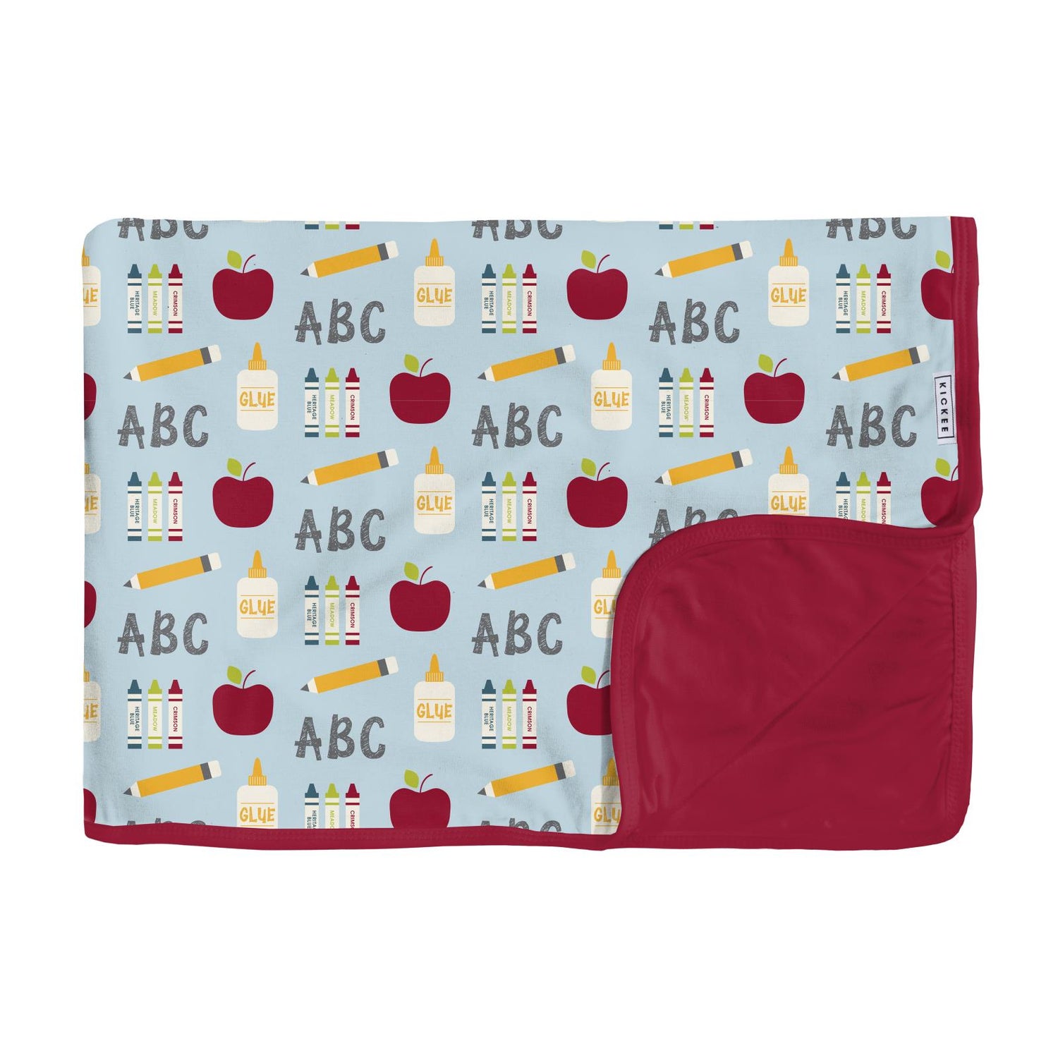 Print Toddler Blanket in Spring Sky First Day of School (211625)