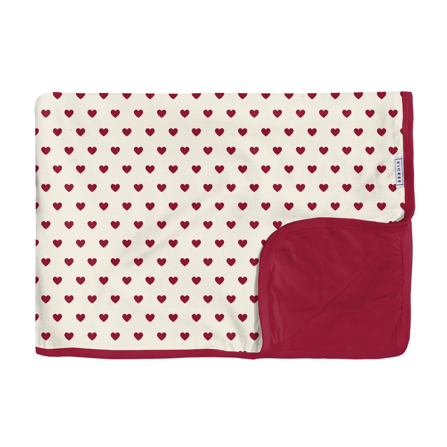 Print Toddler Blanket in Natural Hearts (211636)