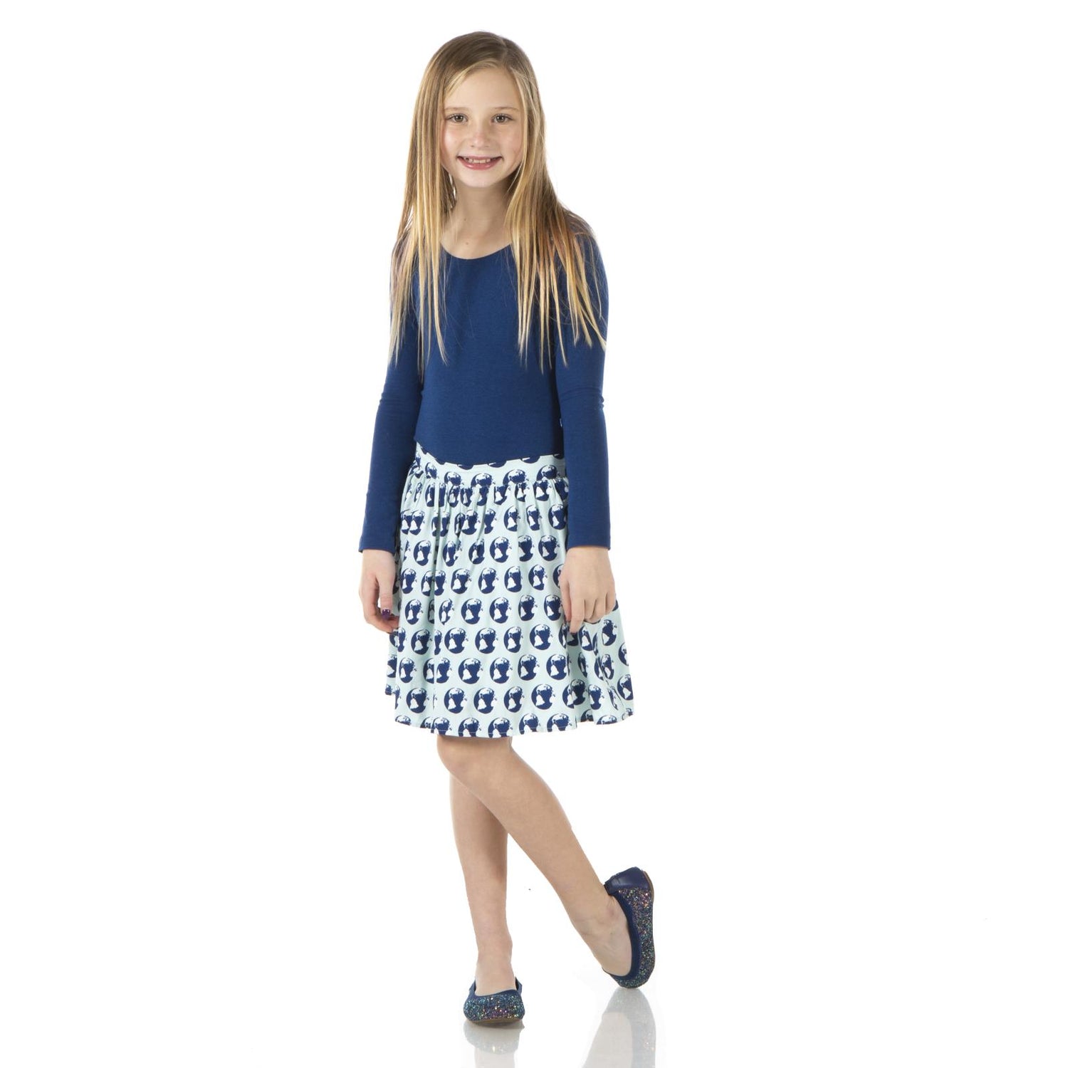 Print Woven Skirt in Spring Sky Environmental Protection (291242)