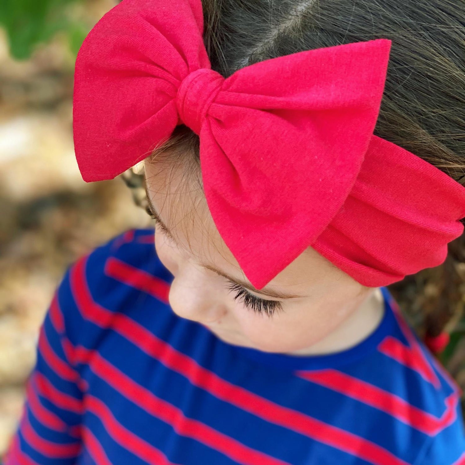 Luxe Mini Wrap with Bow in Flag Red (359829)