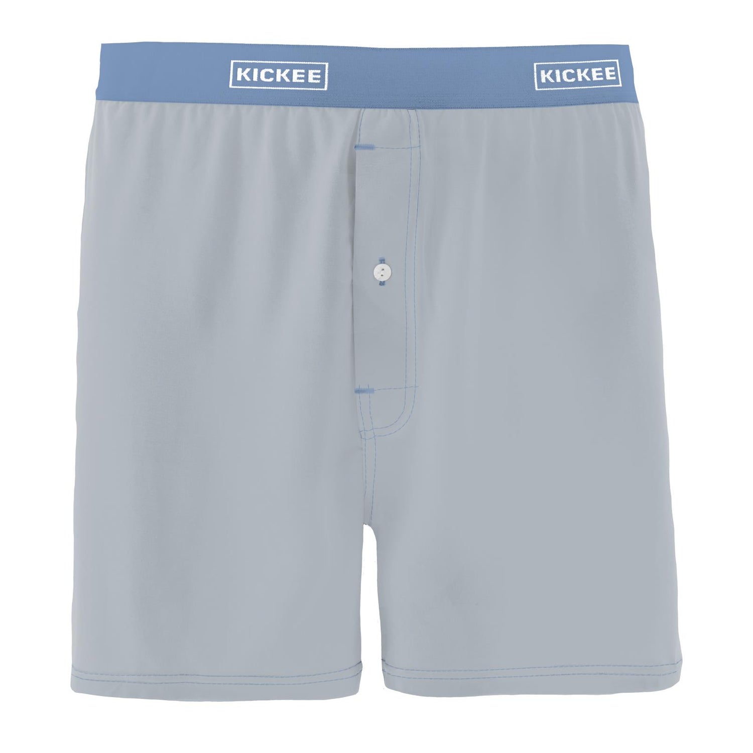 Men's Boxer Shorts in Pearl Blue with Dream Blue